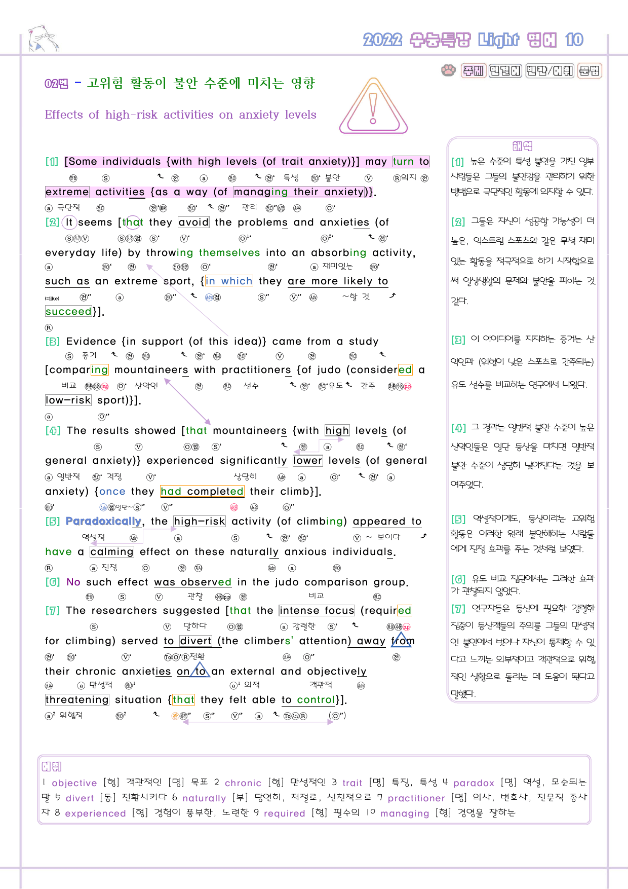 수능특강 라이트 light 영어 10 10강 10과 분석노트 수능라이트_preview_4