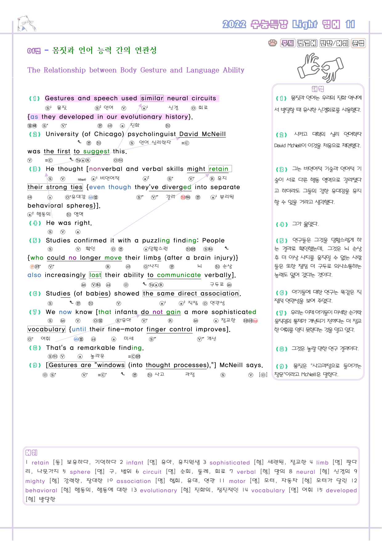 수능특강 라이트 light 영어 11 11강 11과 분석노트 수능라이트_preview_3