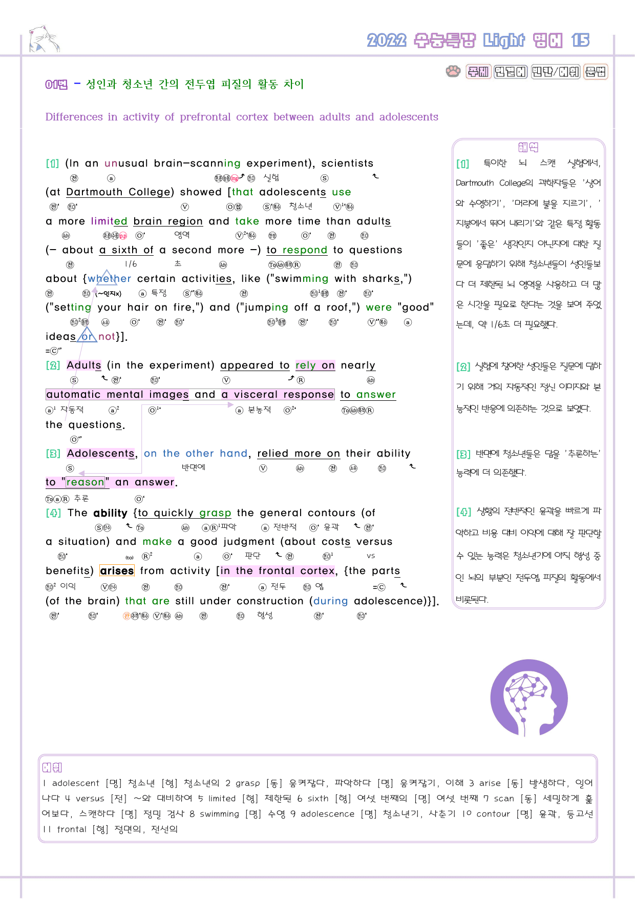 수능특강 라이트 light 영어 15 15강 15과 분석노트 수능라이트_preview_3