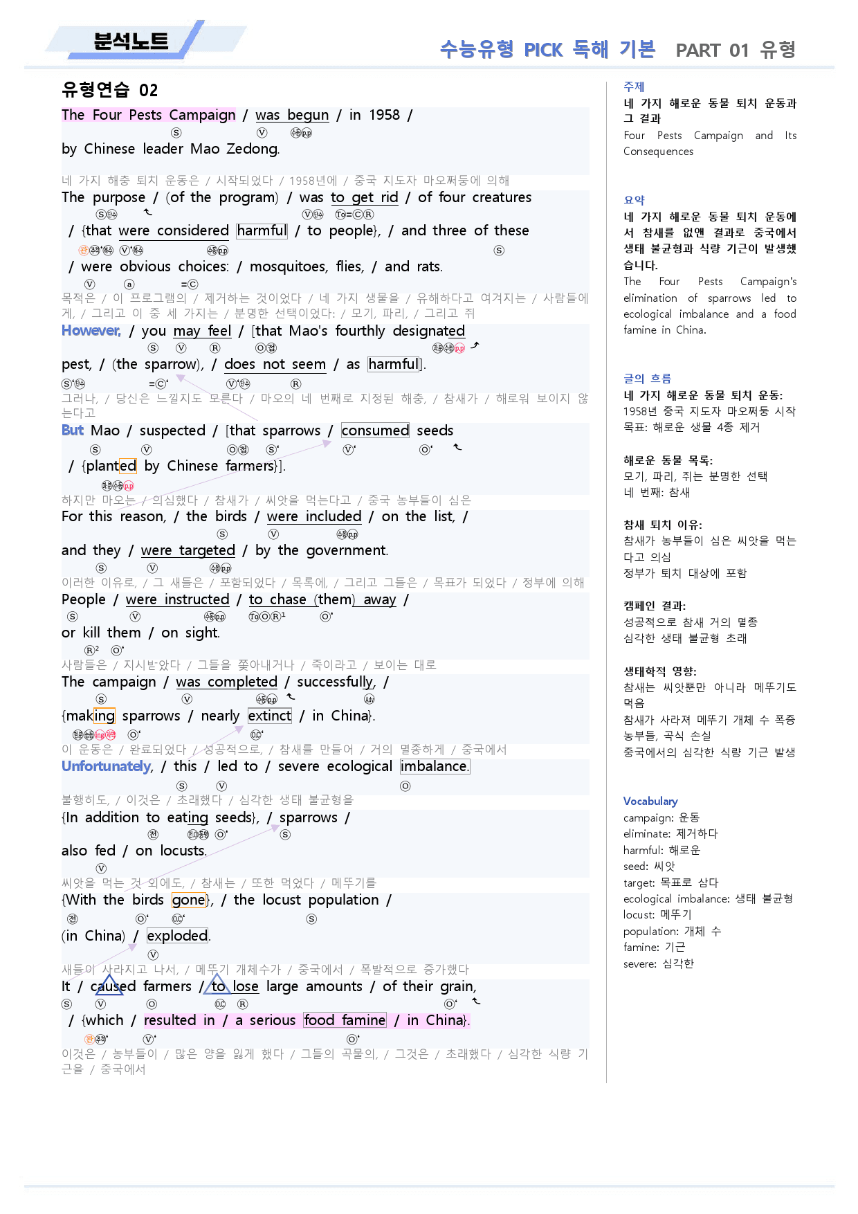 수능유형 픽 pick 독해 기본 분석노트 13강 13과_preview_4