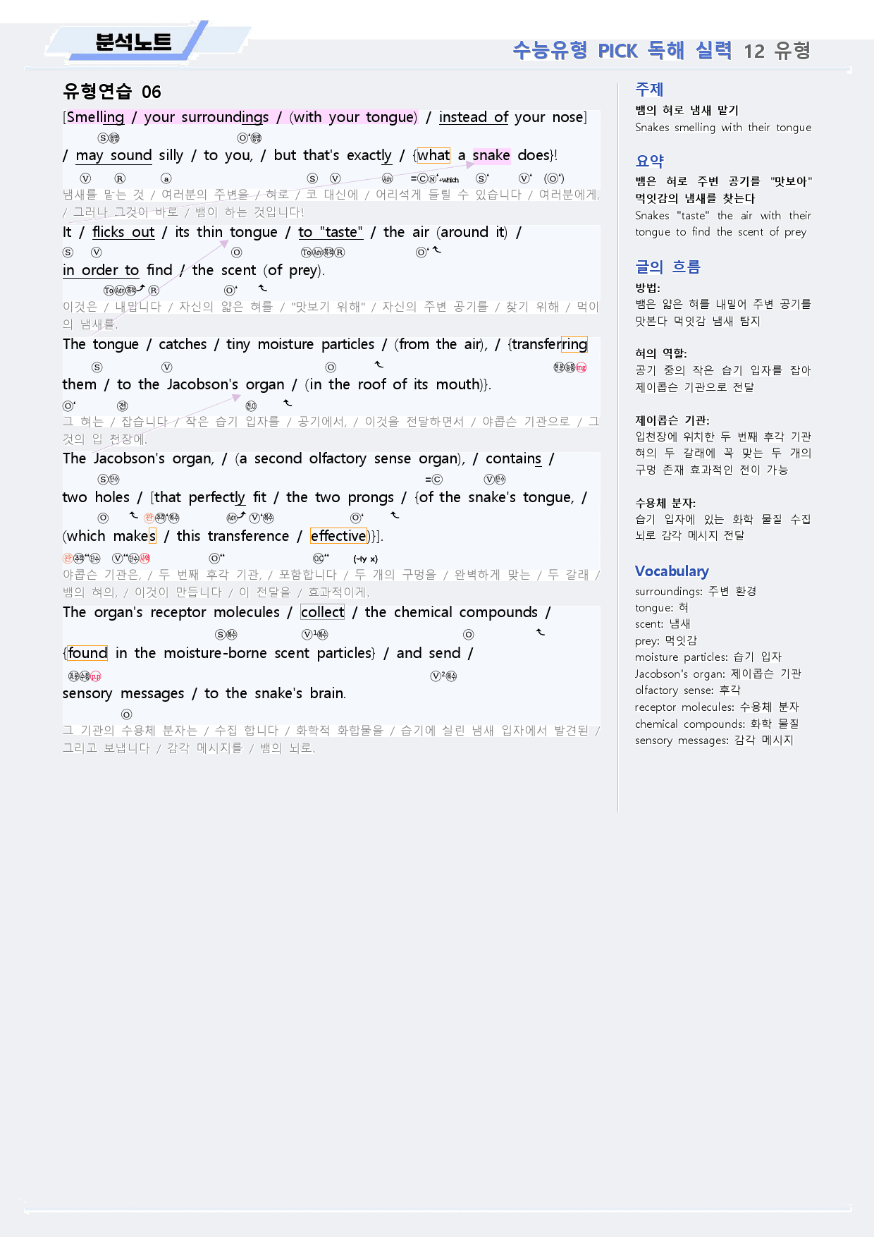 수능유형 픽 pick 독해 실력 분석노트 12 12강 12과_preview_7