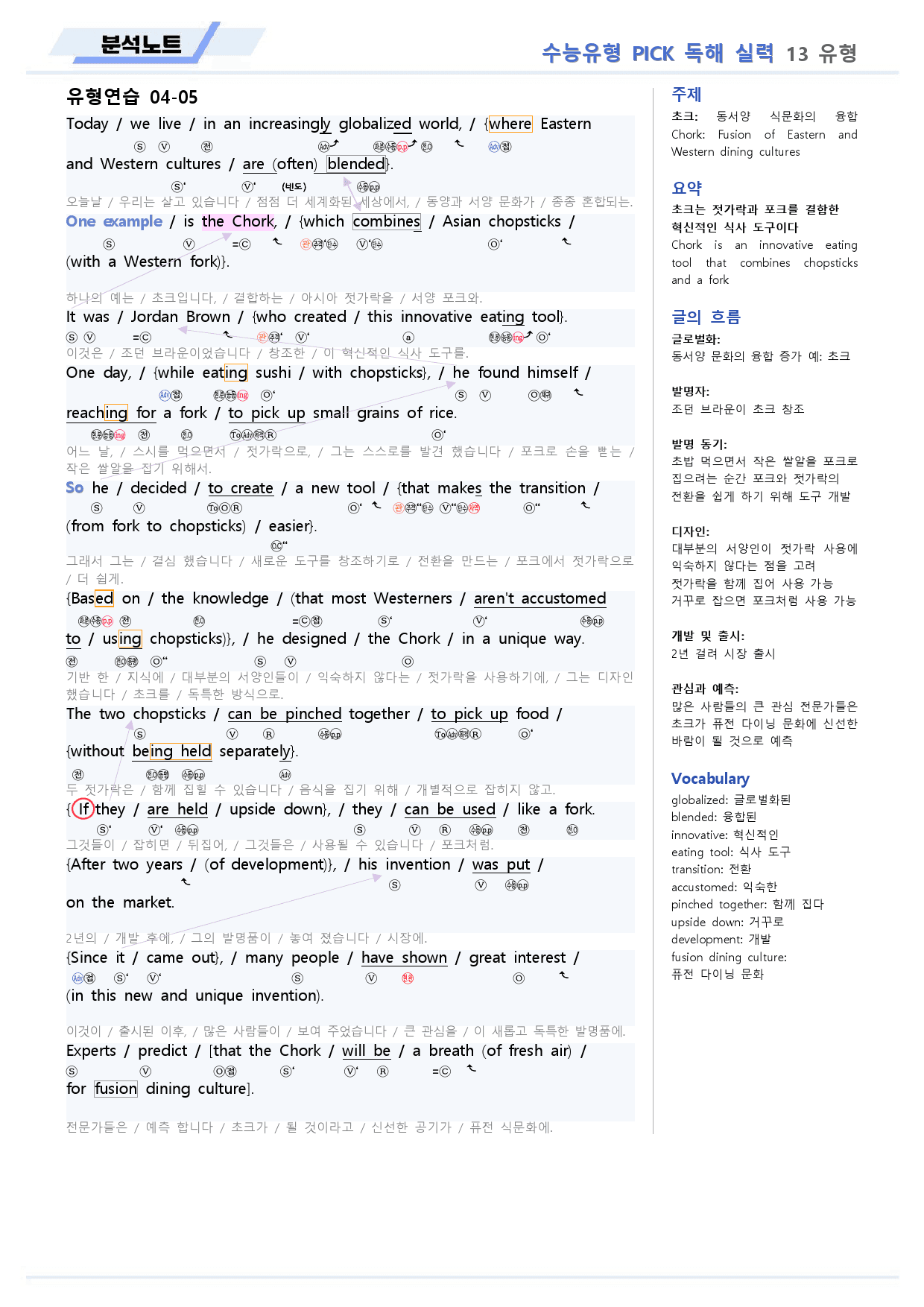 수능유형 픽 pick 독해 실력 분석노트 13 13강 13과_preview_6