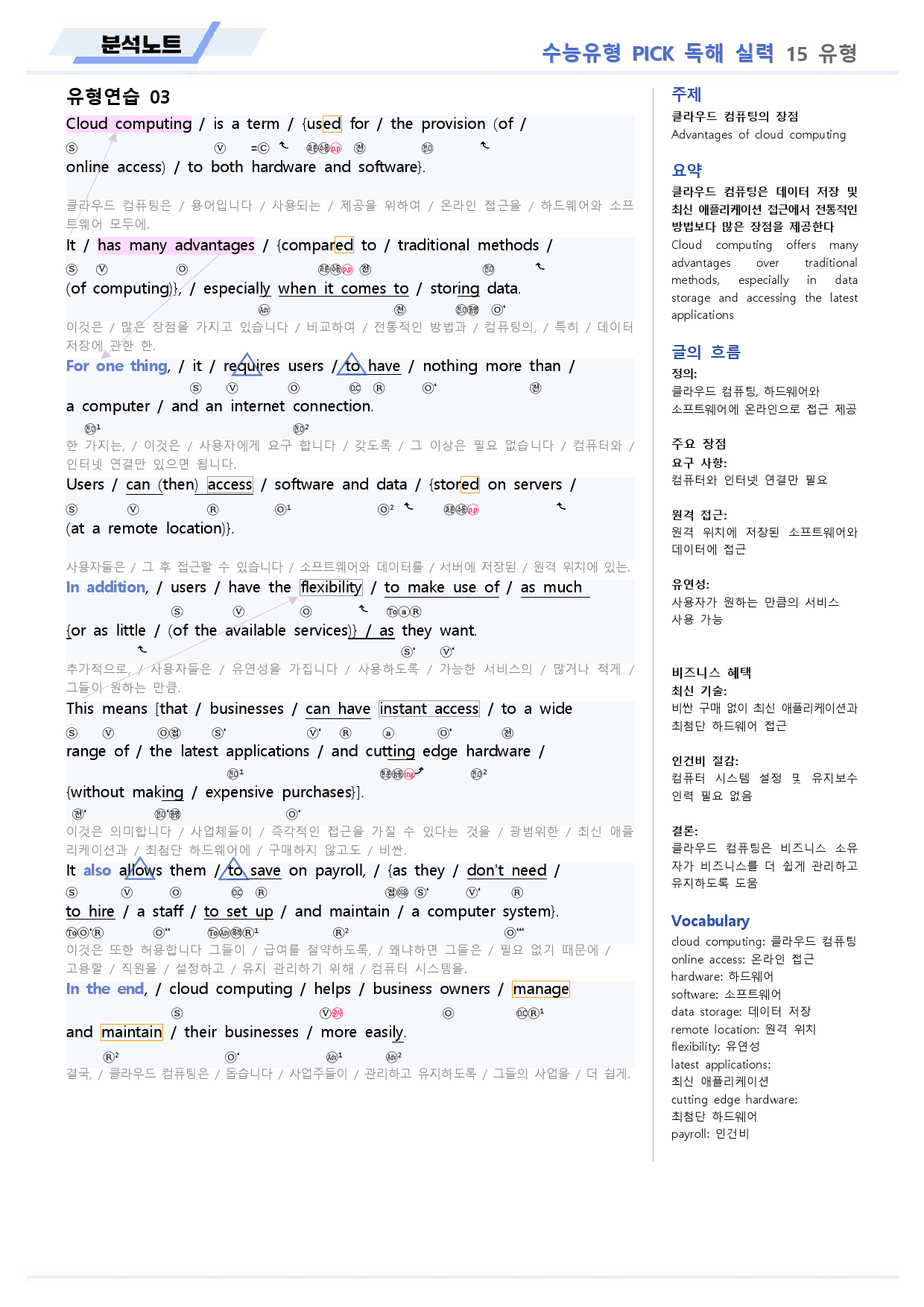 수능유형 픽 pick 독해 실력 분석노트 15 15강 15과_preview_5