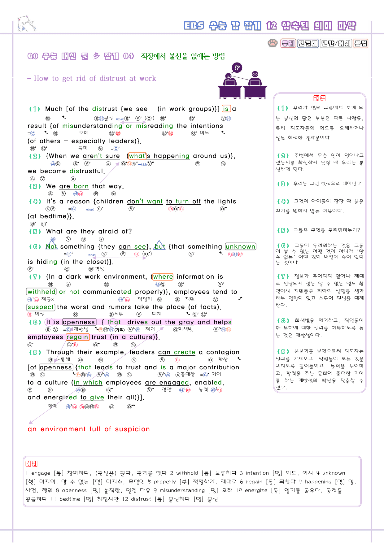 수능 감잡기 고등 영어 12 12강 12과 분석노트 수능감잡기_preview_7