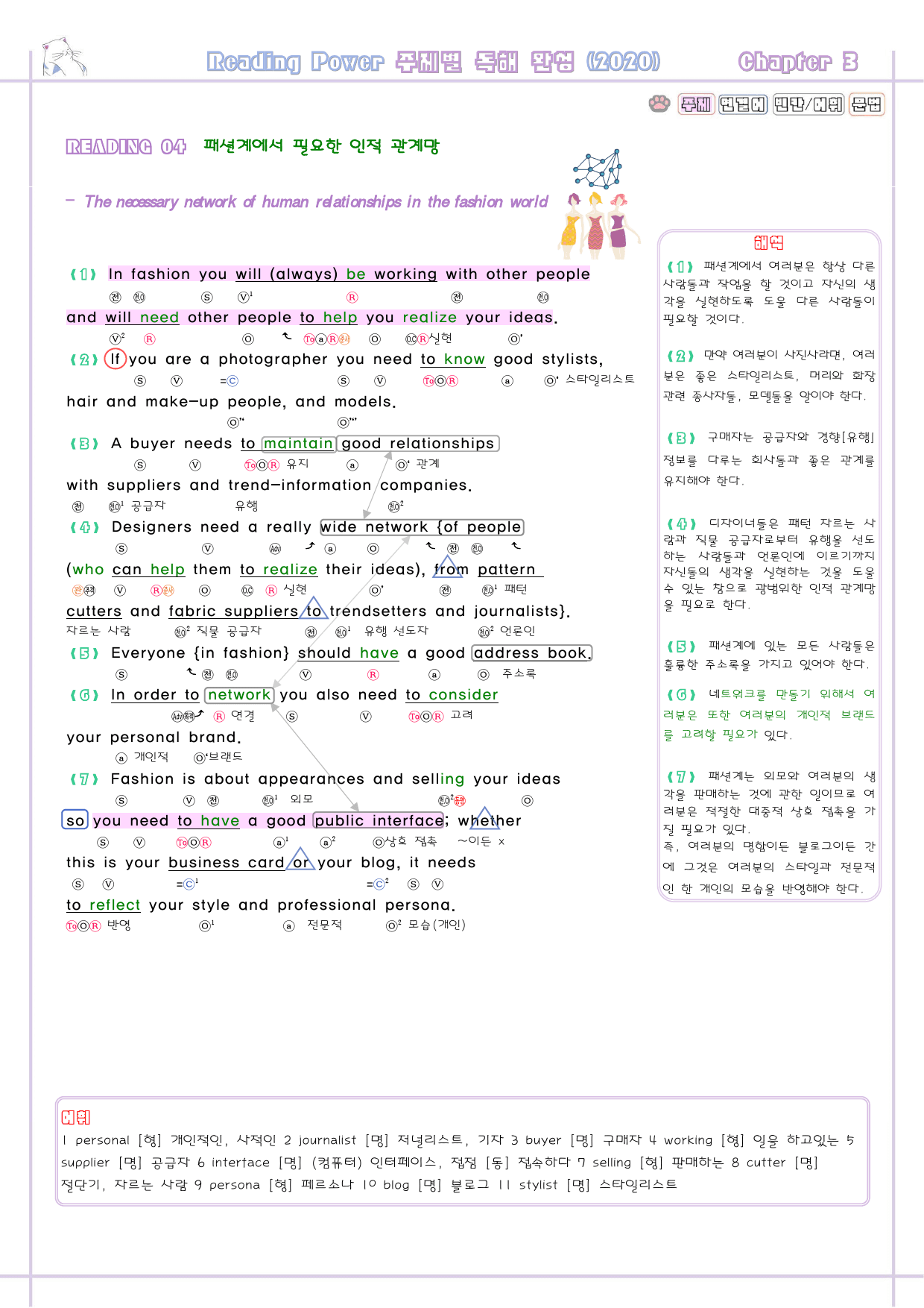 리딩파워 주제 완성 03 3강 3과 분석노트 Reading Power_preview_6