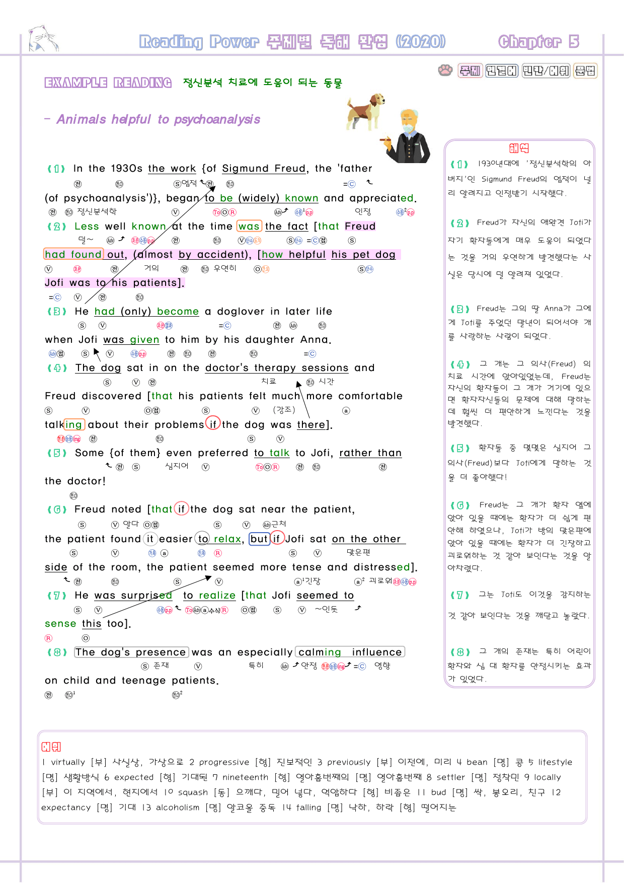 리딩파워 주제 완성 05 5강 5과 분석노트 Reading Power_preview_2