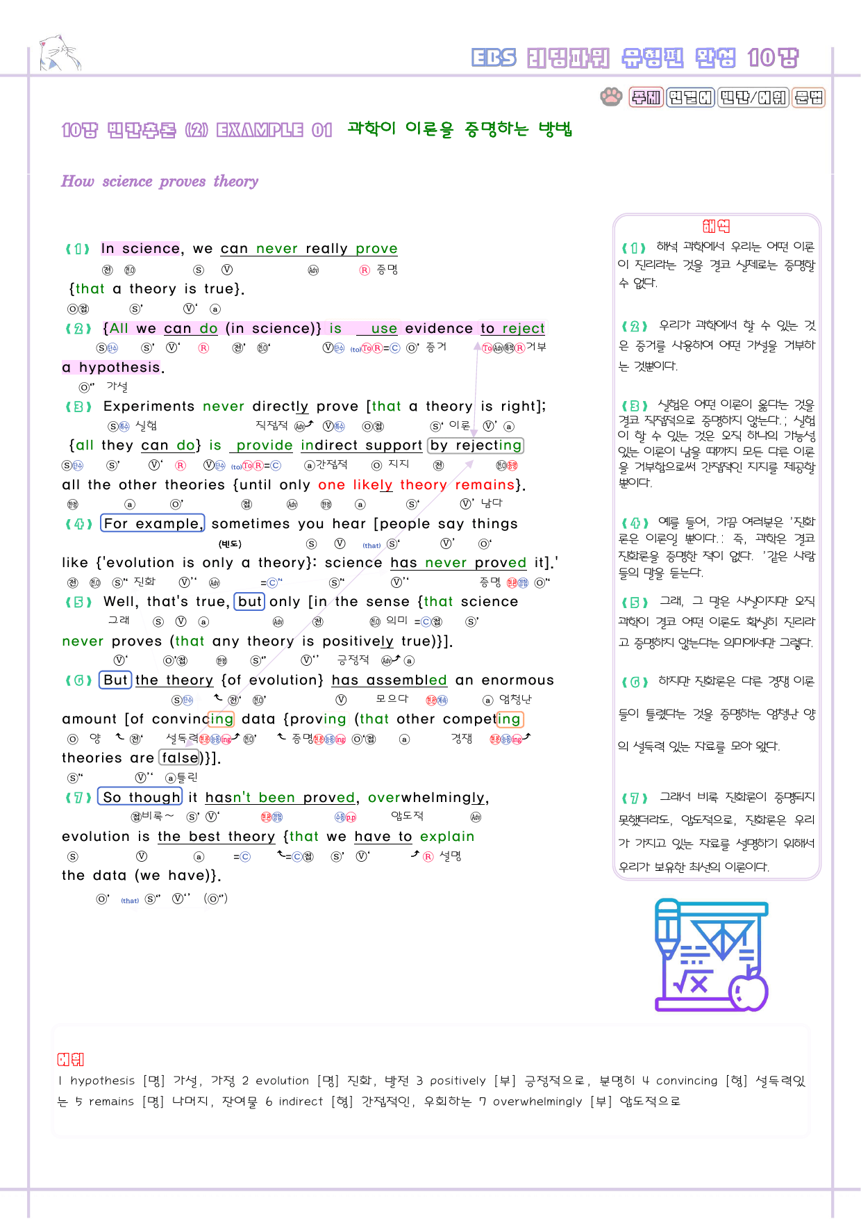 리딩파워 유형편 완성 10강 10과 분석노트 Reading Power_preview_2