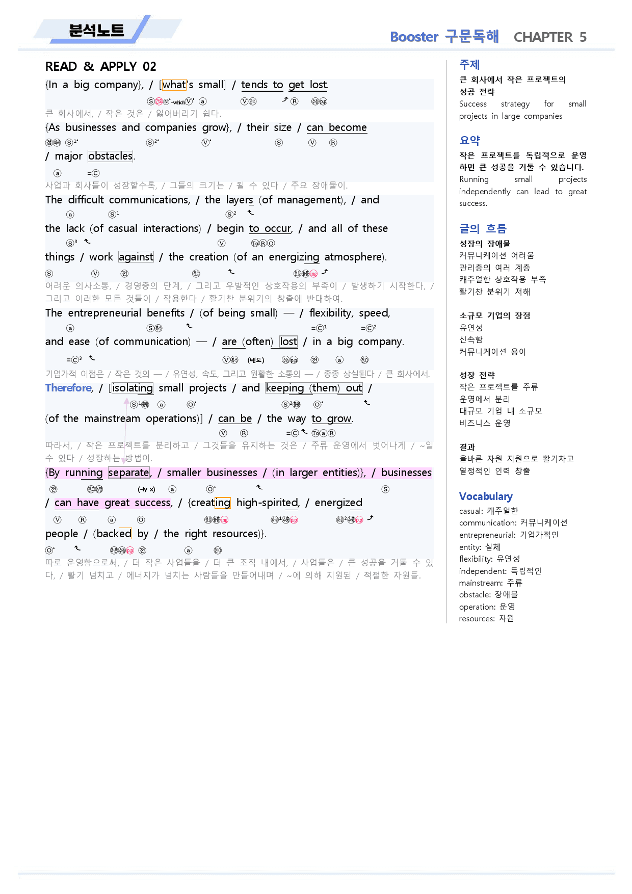 부스터 구문독해 분석노트 05 5강 5과 BOOSTER (개정)_preview_6