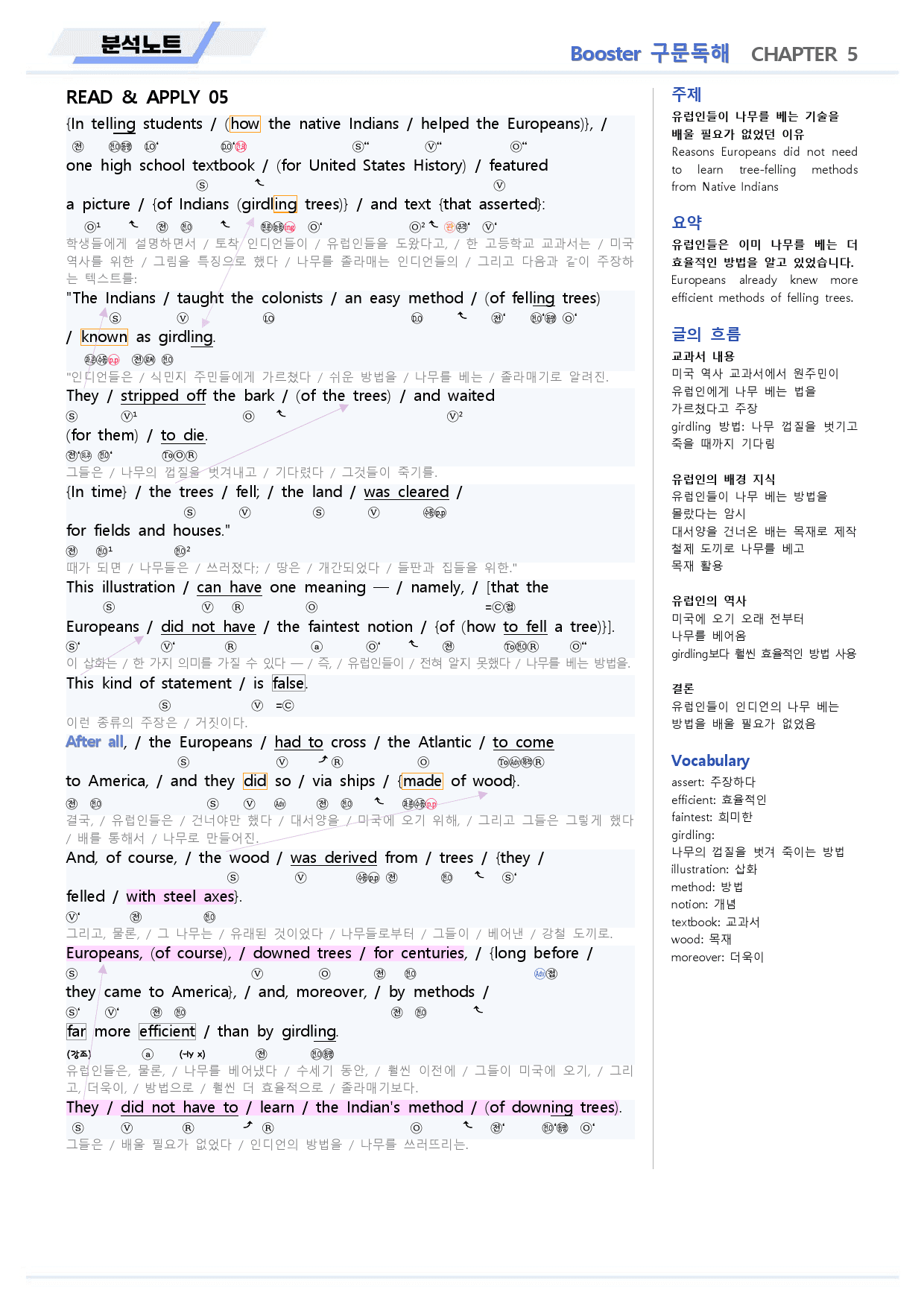 부스터 구문독해 분석노트 05 5강 5과 BOOSTER (개정)_preview_9