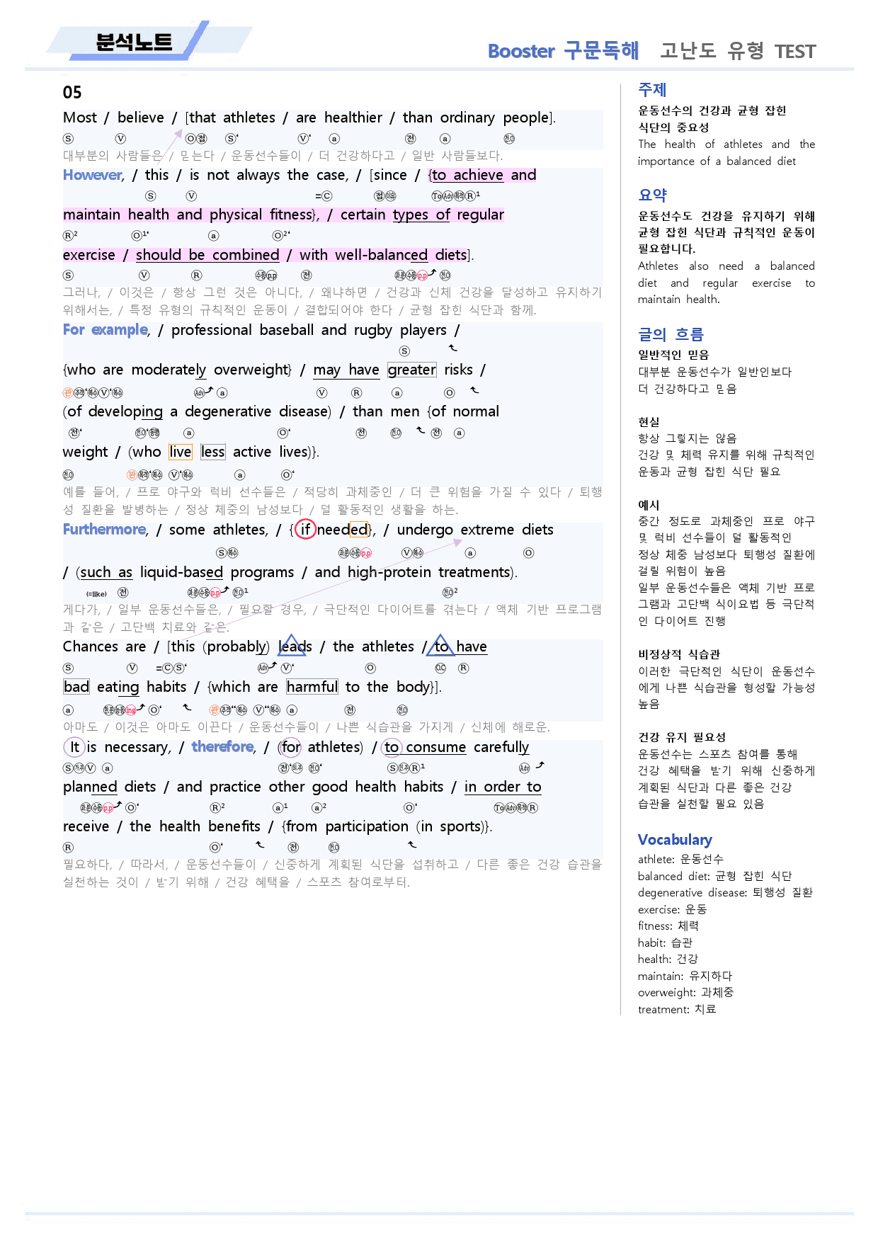 부스터 구문독해 분석노트 고난도 유형 테스트 02 2회 BOOSTER _preview_6