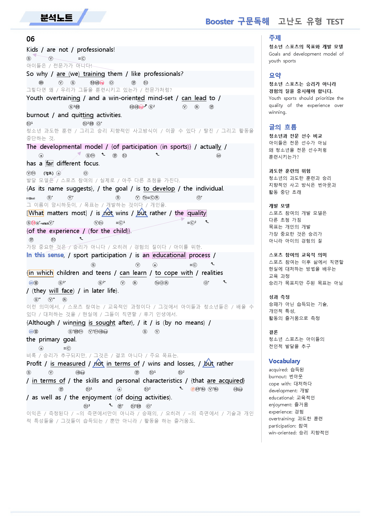 부스터 구문독해 분석노트 고난도 유형 테스트 02 2회 BOOSTER _preview_7