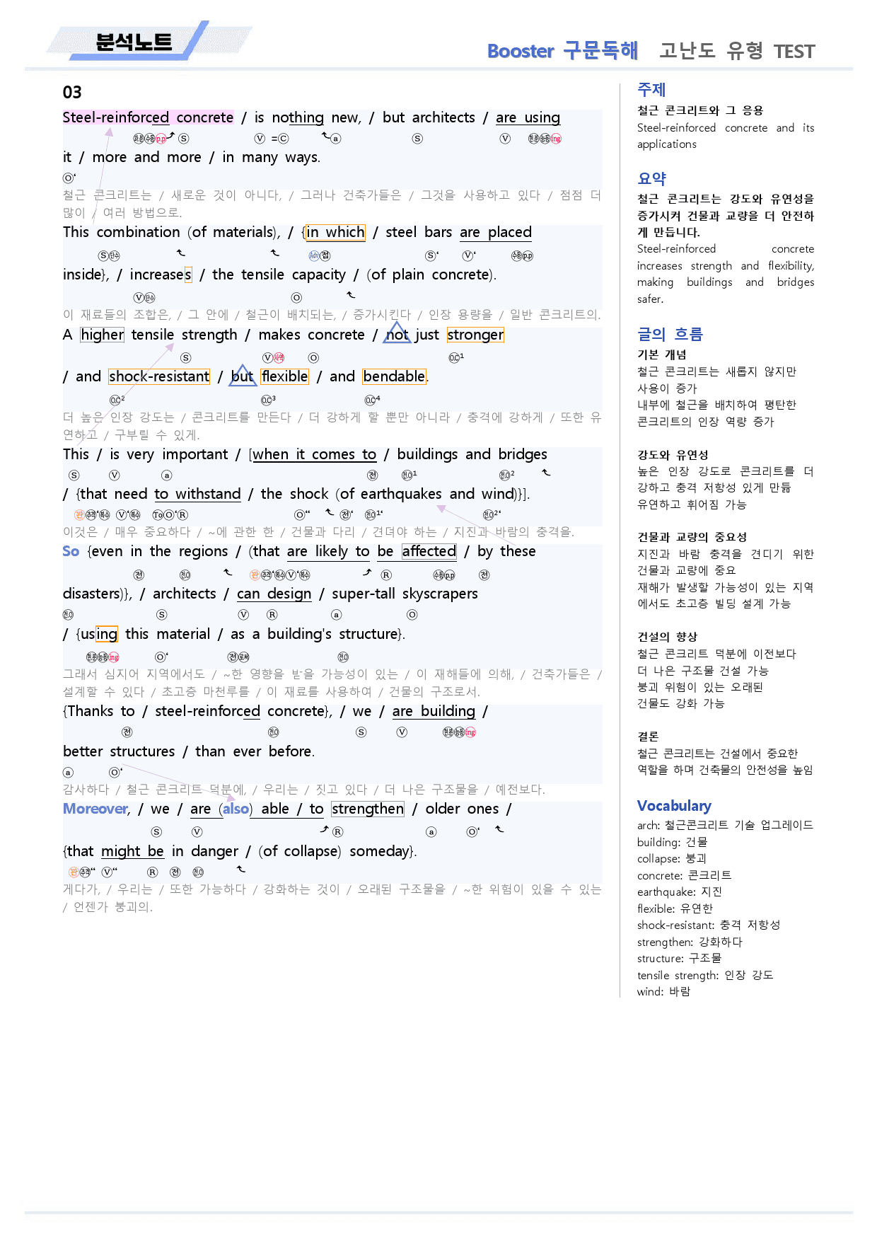 부스터 구문독해 분석노트 고난도 유형 테스트 03 3회 BOOSTER _preview_4
