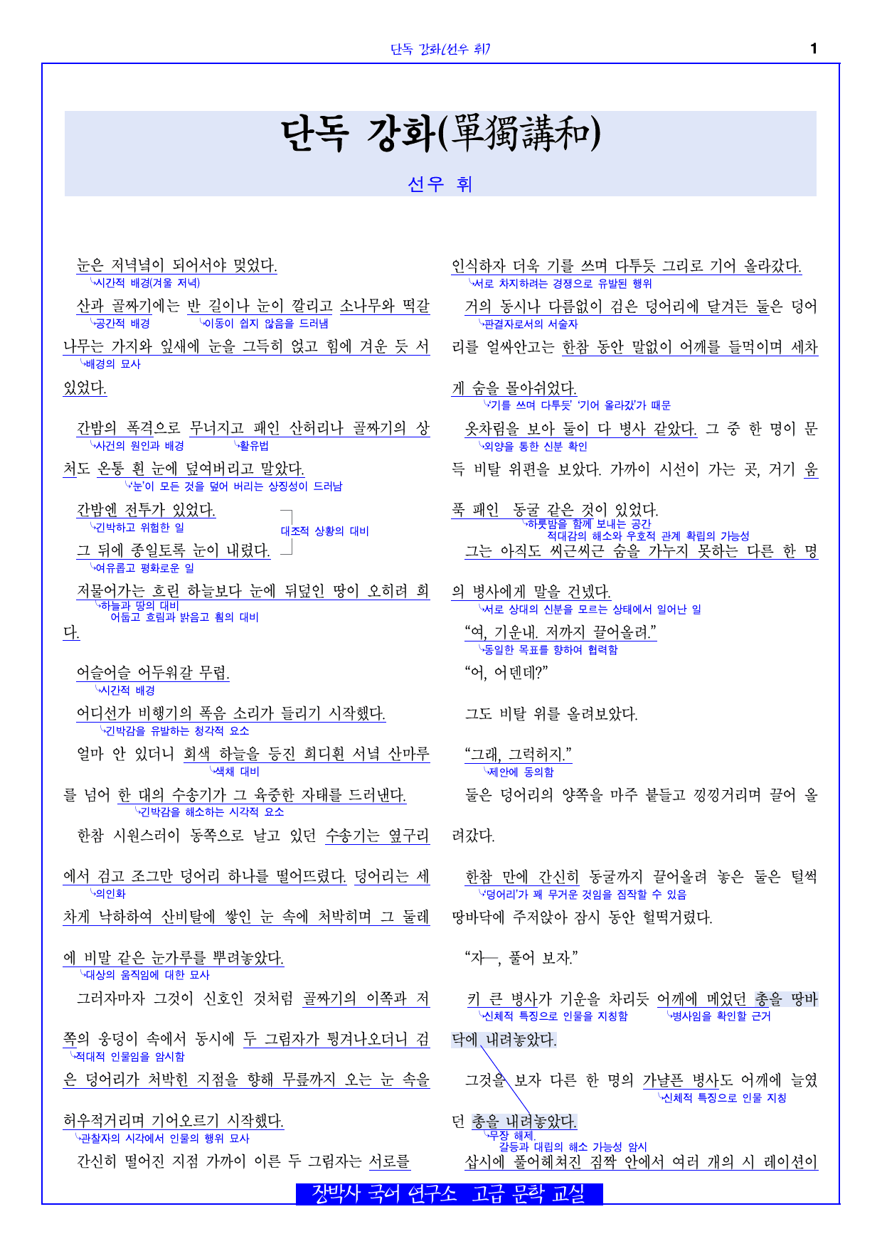 단독 강화(선우휘) 전문+분석+해설_preview_1