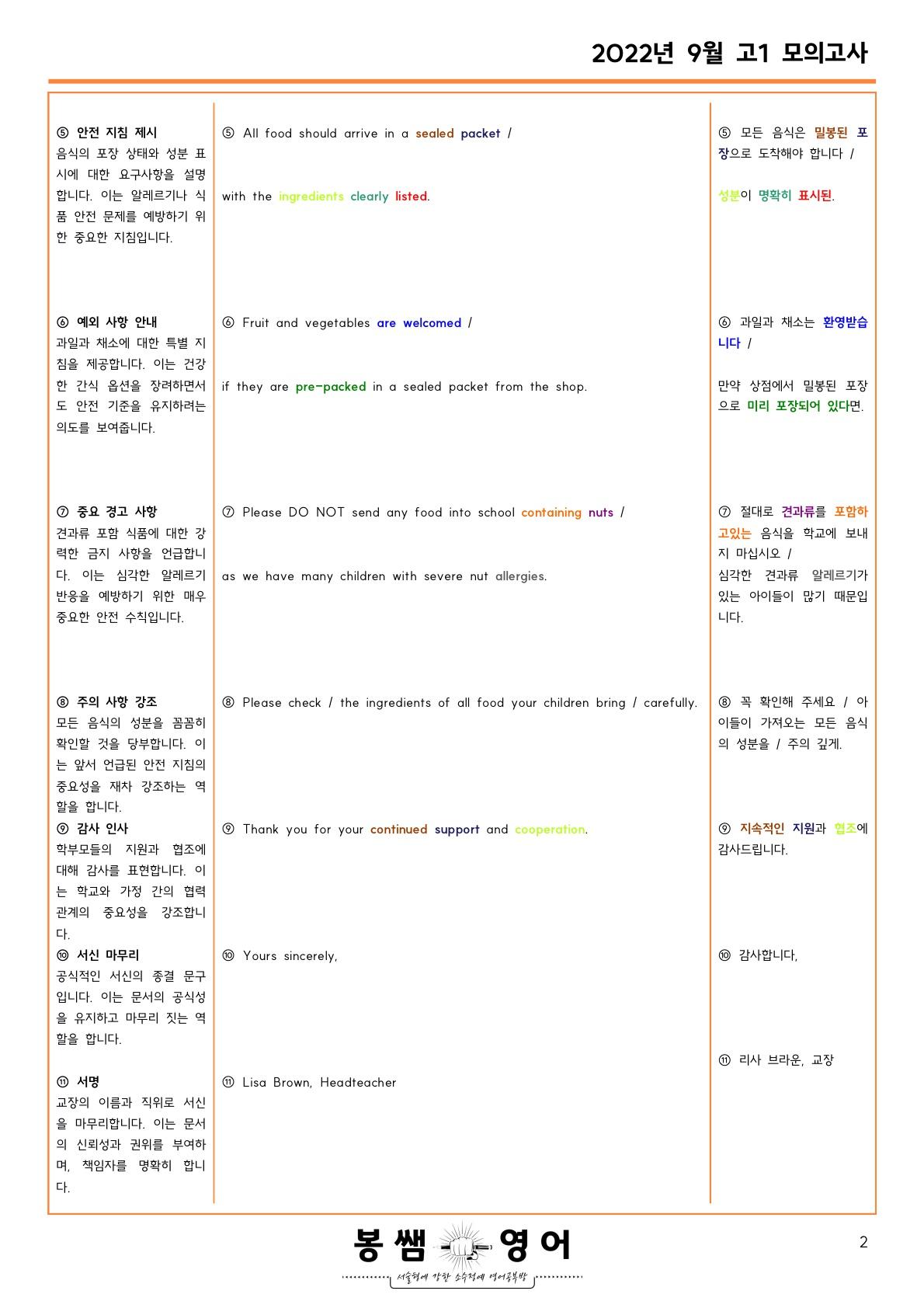 2022년 9월 고1 모의고사 수업용자료_promotion