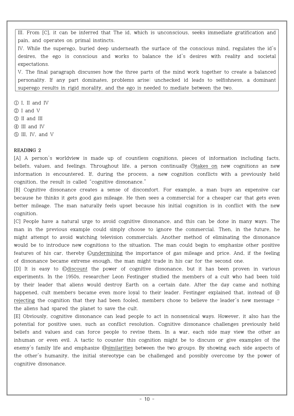UNIT 10 PSYCHOLOGY Reading 1, 2 _preview_10