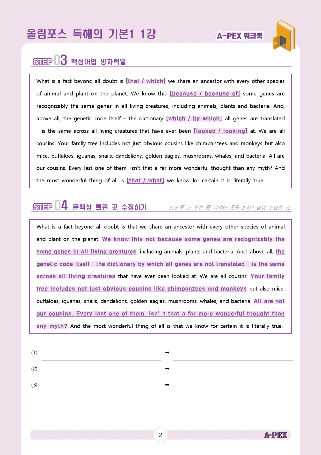 올림포스 독해의 기본1 01강 워크북 (4지문)_preview_4