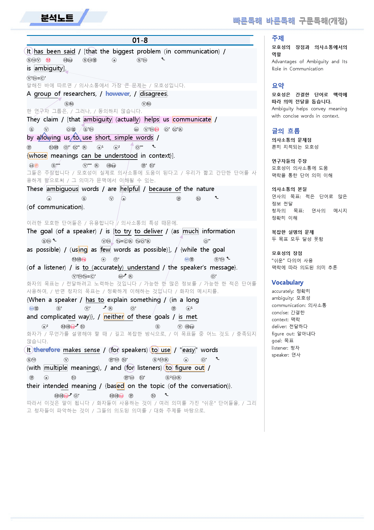 빠른독해 빠바 구문 독해 분석 노트 01 01강 01과 24개정_preview_9