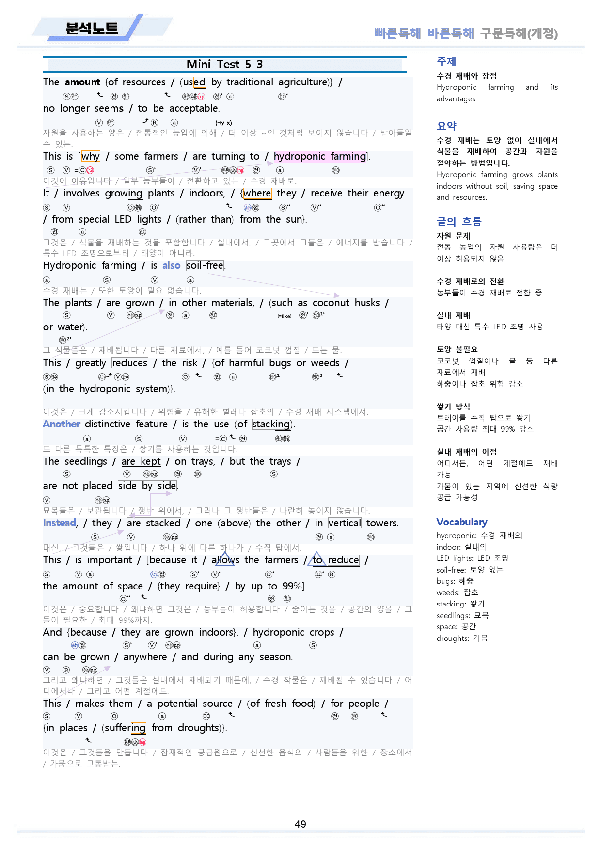 빠른독해 빠바 구문 독해 분석 노트 통합 할인 11강-Mini Test5_preview_49