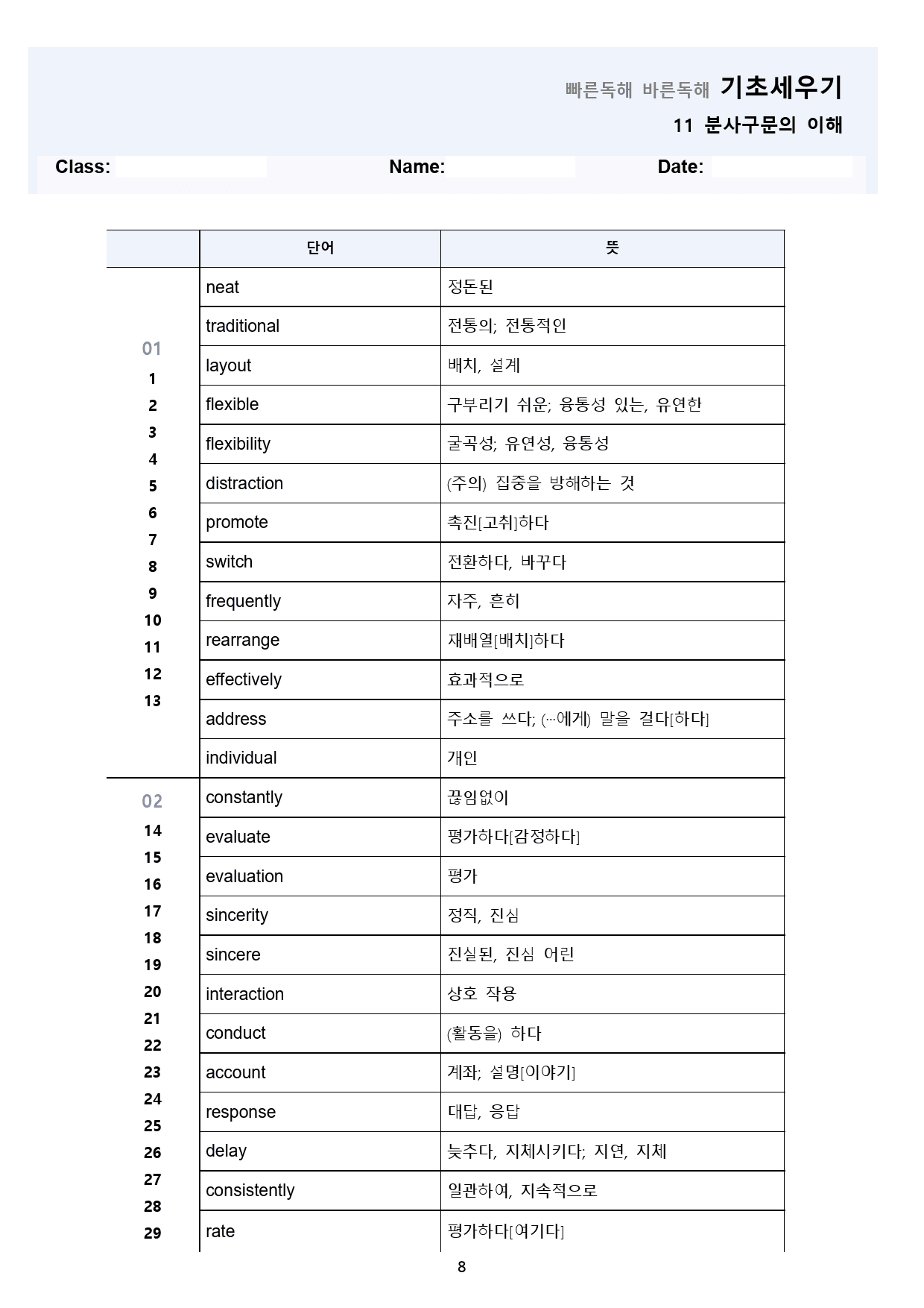 빠바 기초 세우기 분석노트 + 워크북 11 11강 11과 24개정_preview_8