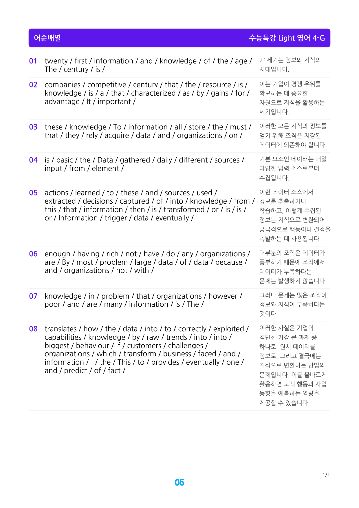 수능특강 Light 영어 4장 메가 워크북(웹툰+흐름도+200제)_preview_5