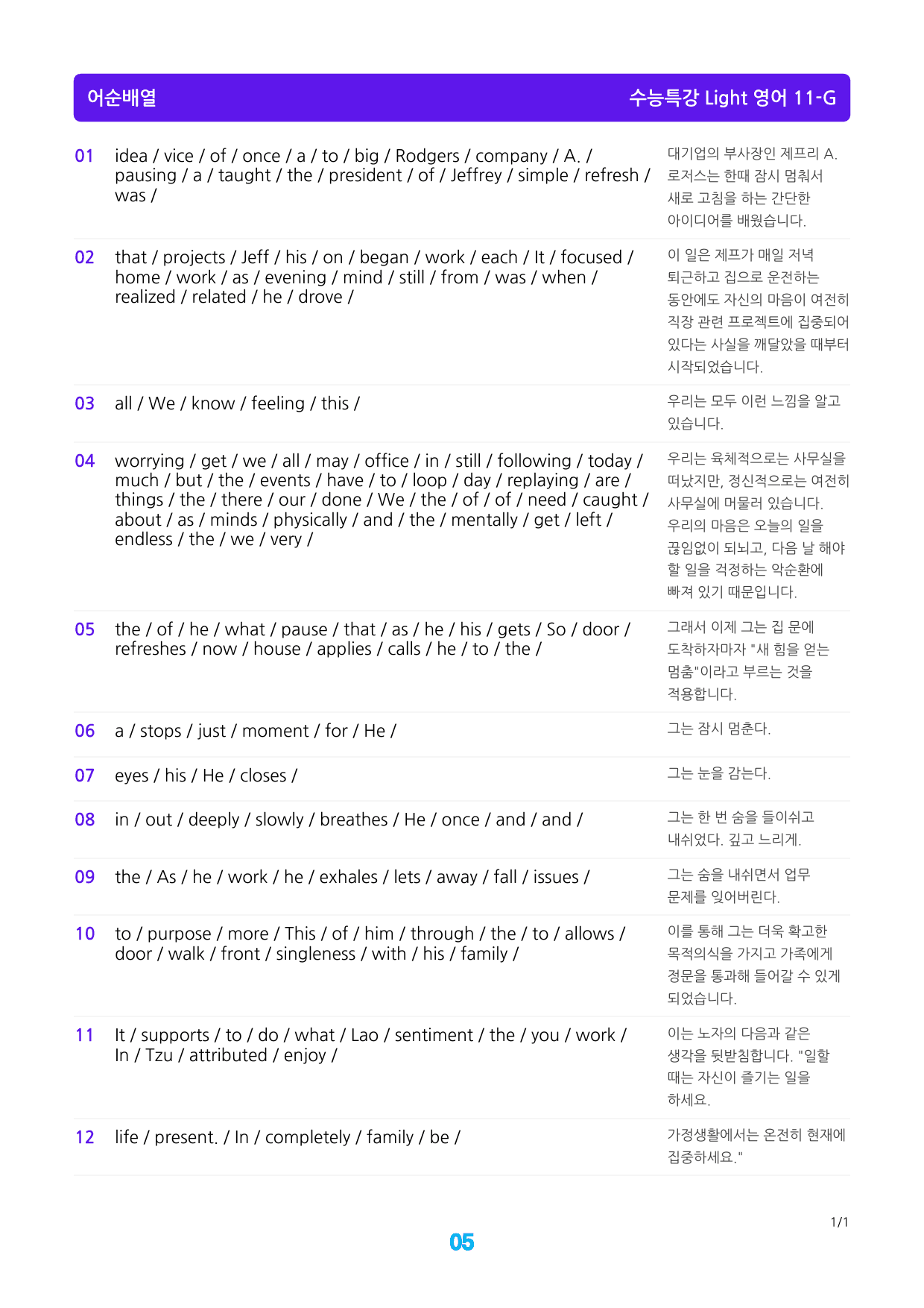 수능특강 Light 영어 11장 메가 워크북(웹툰+흐름도+200제)_preview_5