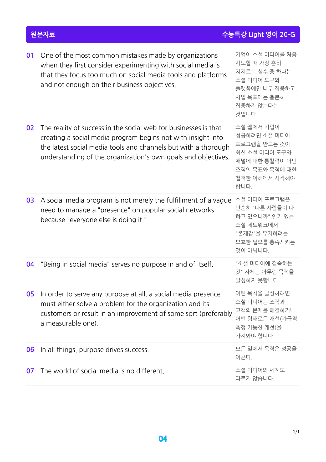수능특강 Light 영어 20장 메가 워크북(웹툰+흐름도+200제)_preview_4
