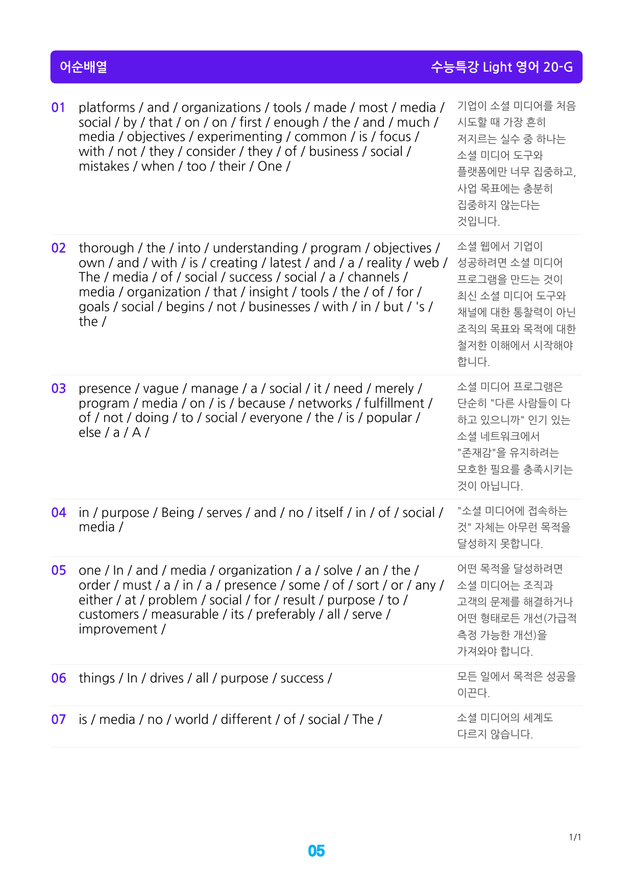 수능특강 Light 영어 20장 메가 워크북(웹툰+흐름도+200제)_preview_5