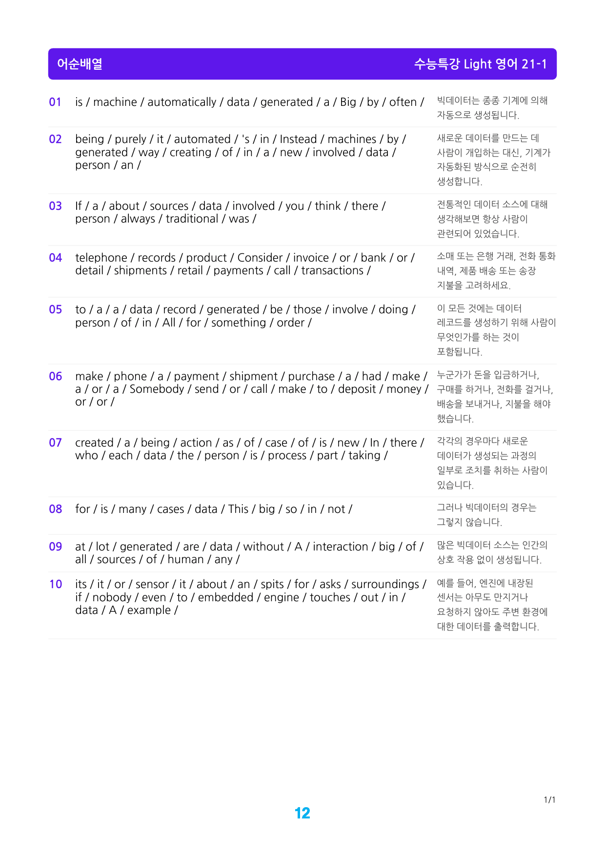 수능특강 Light 영어 21장 메가 워크북(웹툰+흐름도+200제)_preview_12