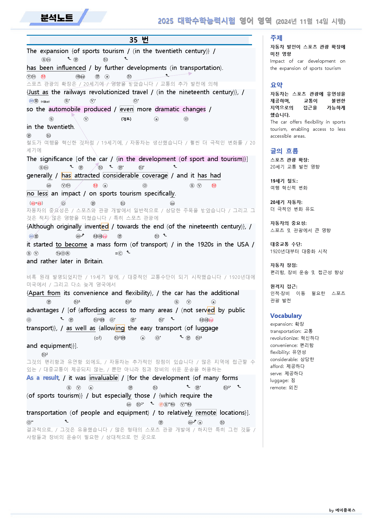 2025학년 대학수학능력시험 영어 기출 분석노트_preview_16