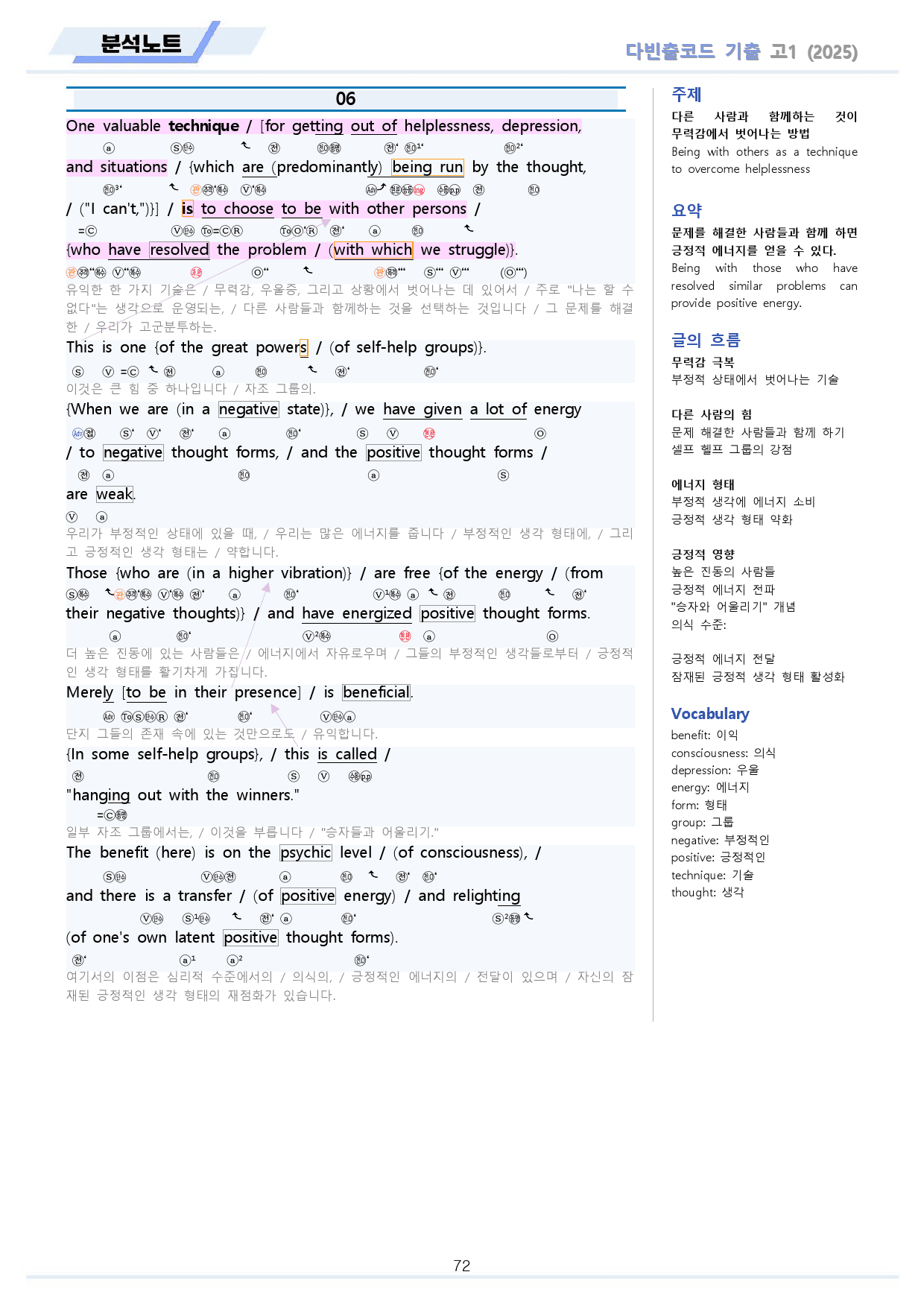 다빈출코드 고1 통합 분석노트 1-14(6,7,15생략) 파격할인 25년_preview_72