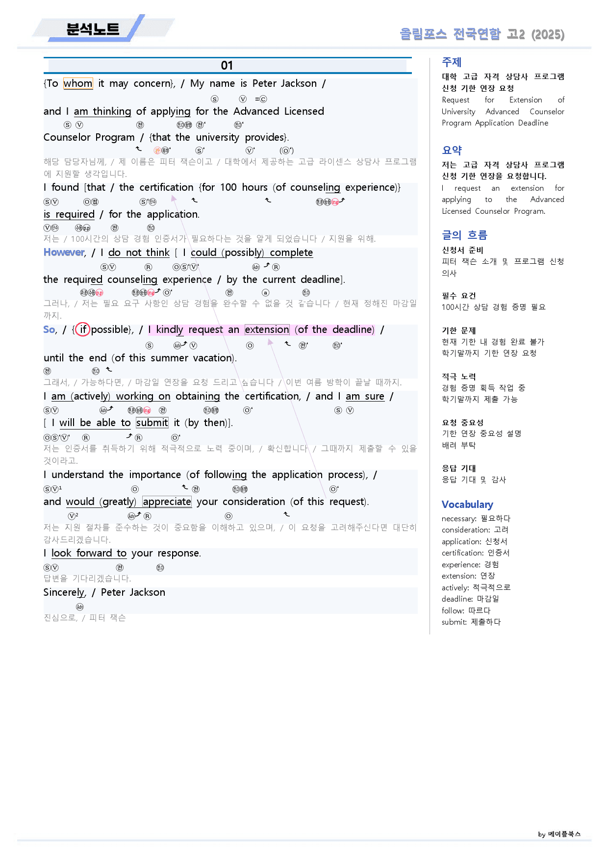 2025 올림포스 전국연합 기출 영어 고2 분석노트 01 1강 1과_preview_2