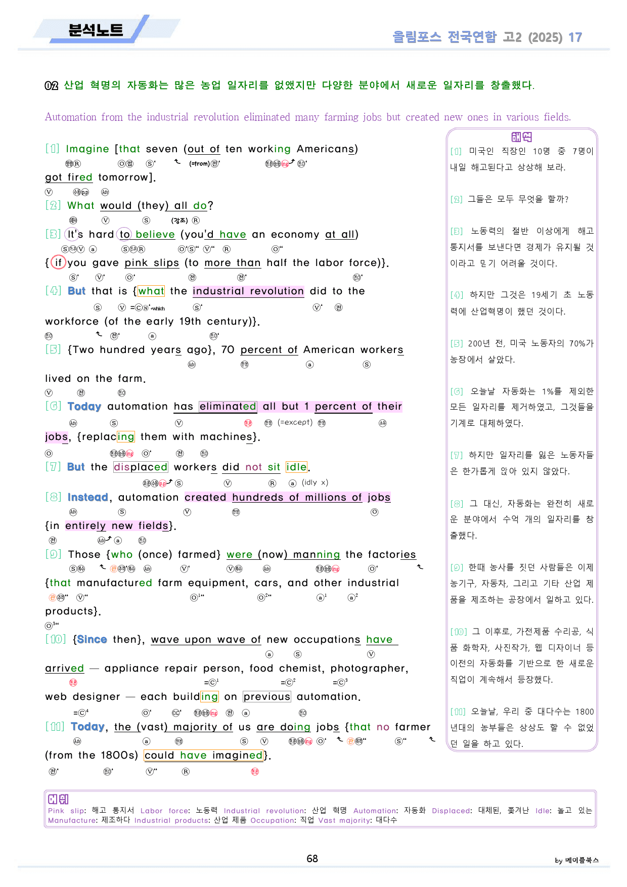 2025 올림포스 기출 고2 올림 분석노트 13-19 통합(20생략)_preview_68