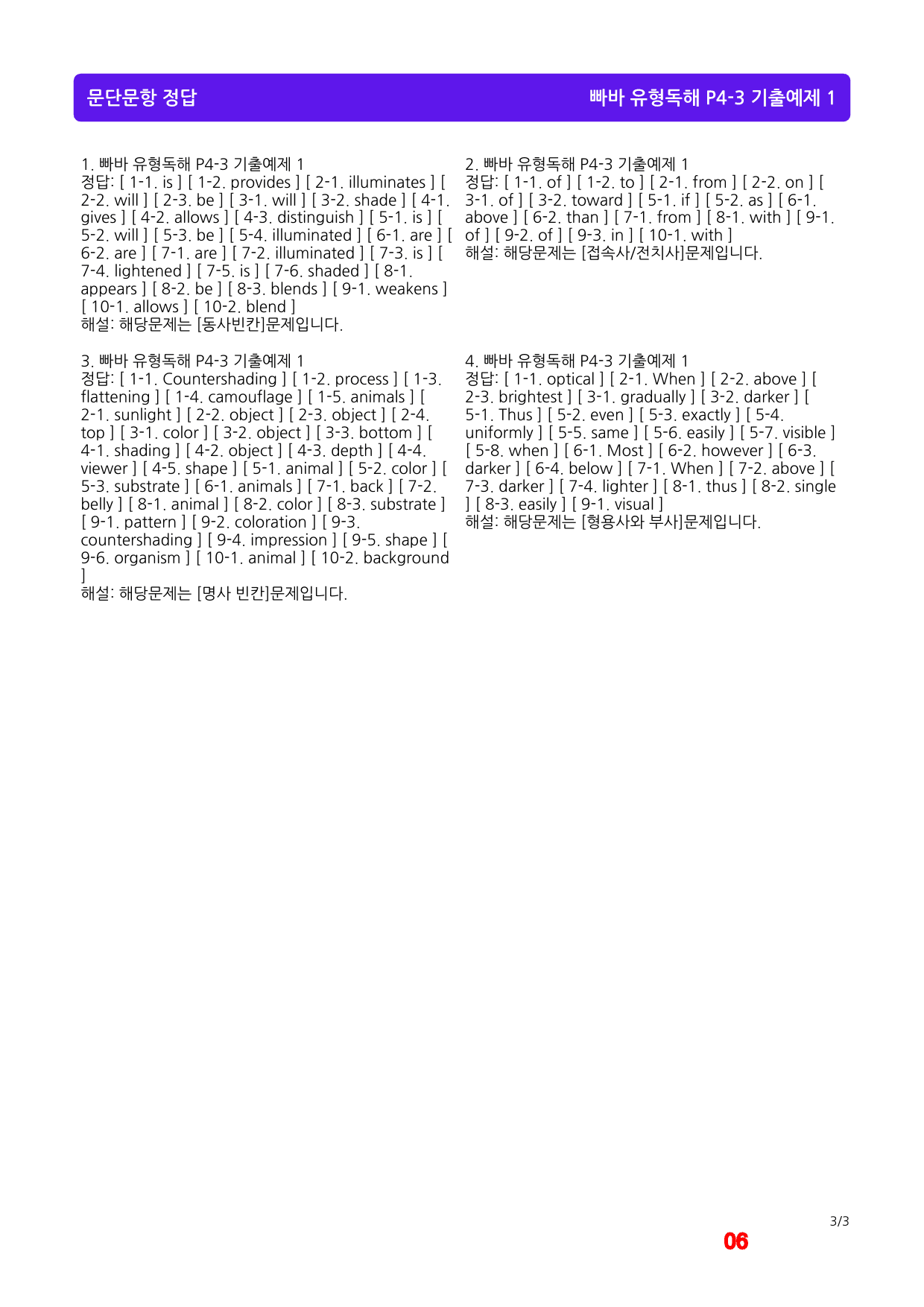 빠바 유형독해 P4-3 기본 3종(좌배빈)+메가40제X10회_preview_6