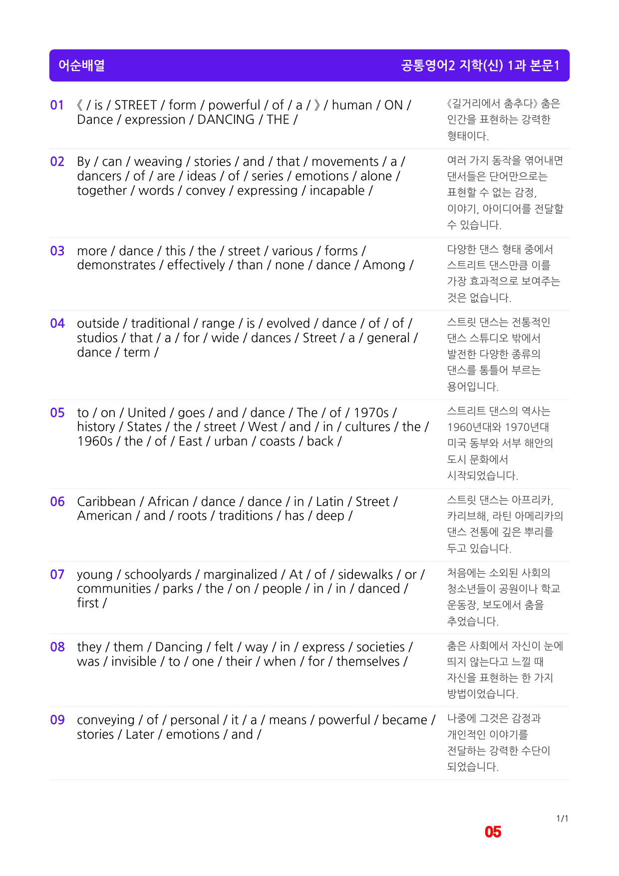 공통영어2 지학(신) 1과 기본3종(좌배빈)+메가(40제X6회)_preview_5
