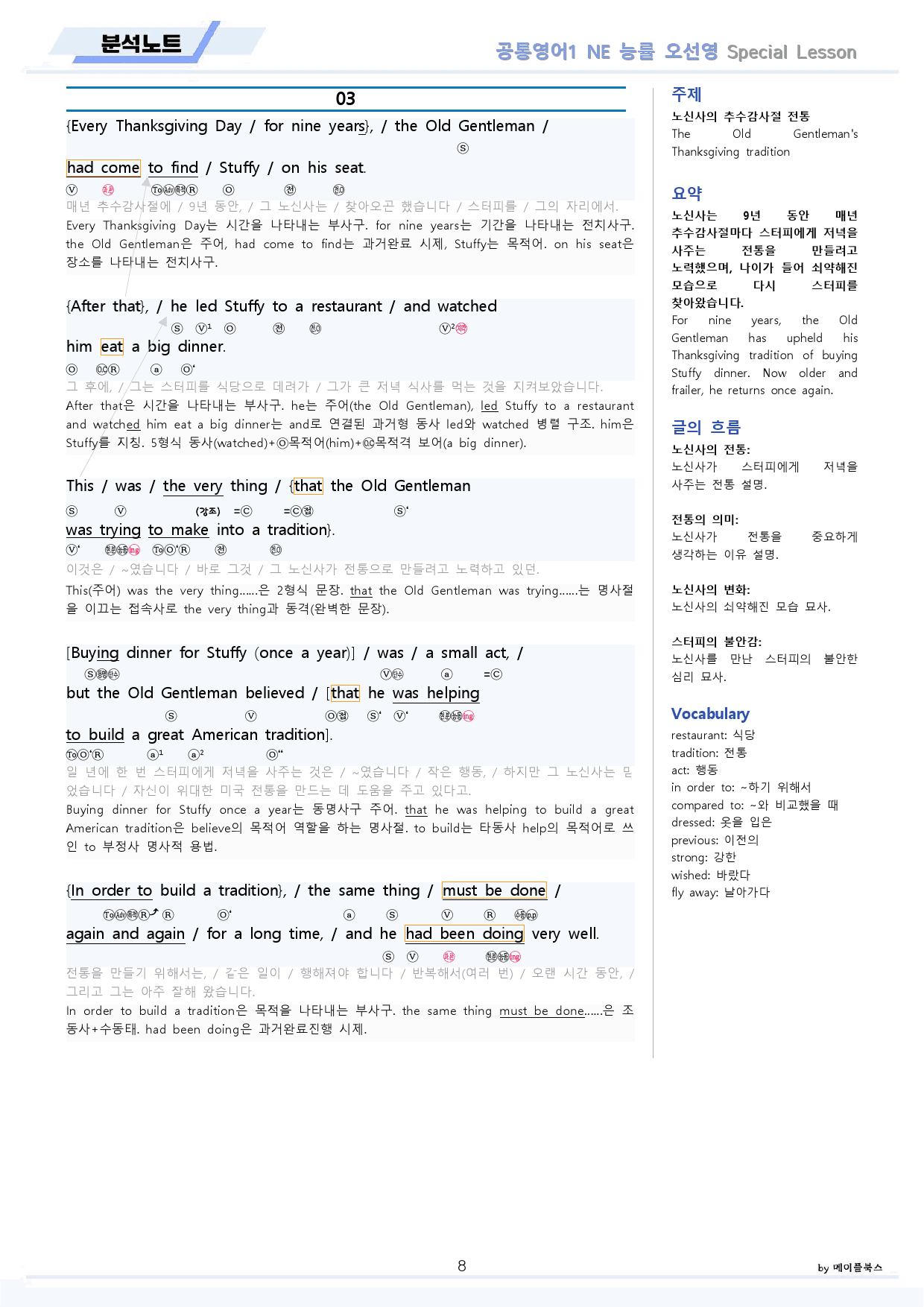 공통영어1 능률 오선영 스페셜레슨 분석노트 변형문제 워크북 올인원_preview_8