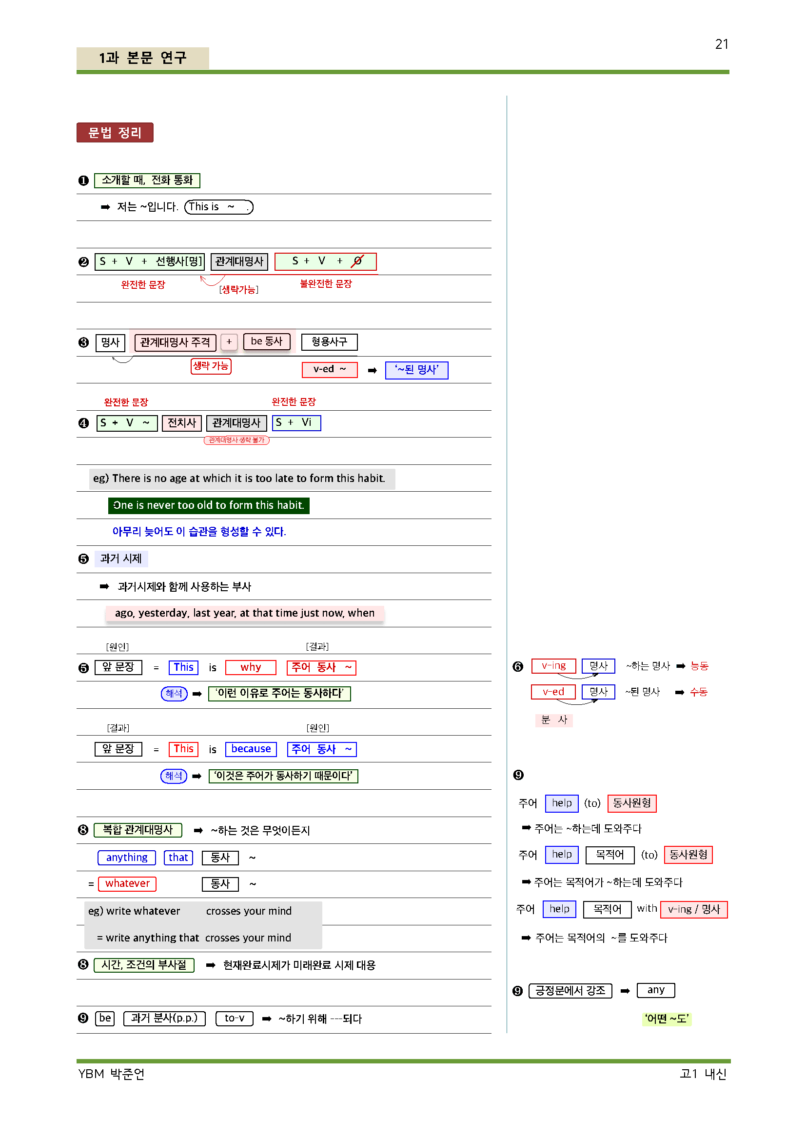 공통영어YBM박준언 1과 이보다 더좋을 수 없다 완벽한 시험 대비_promotion