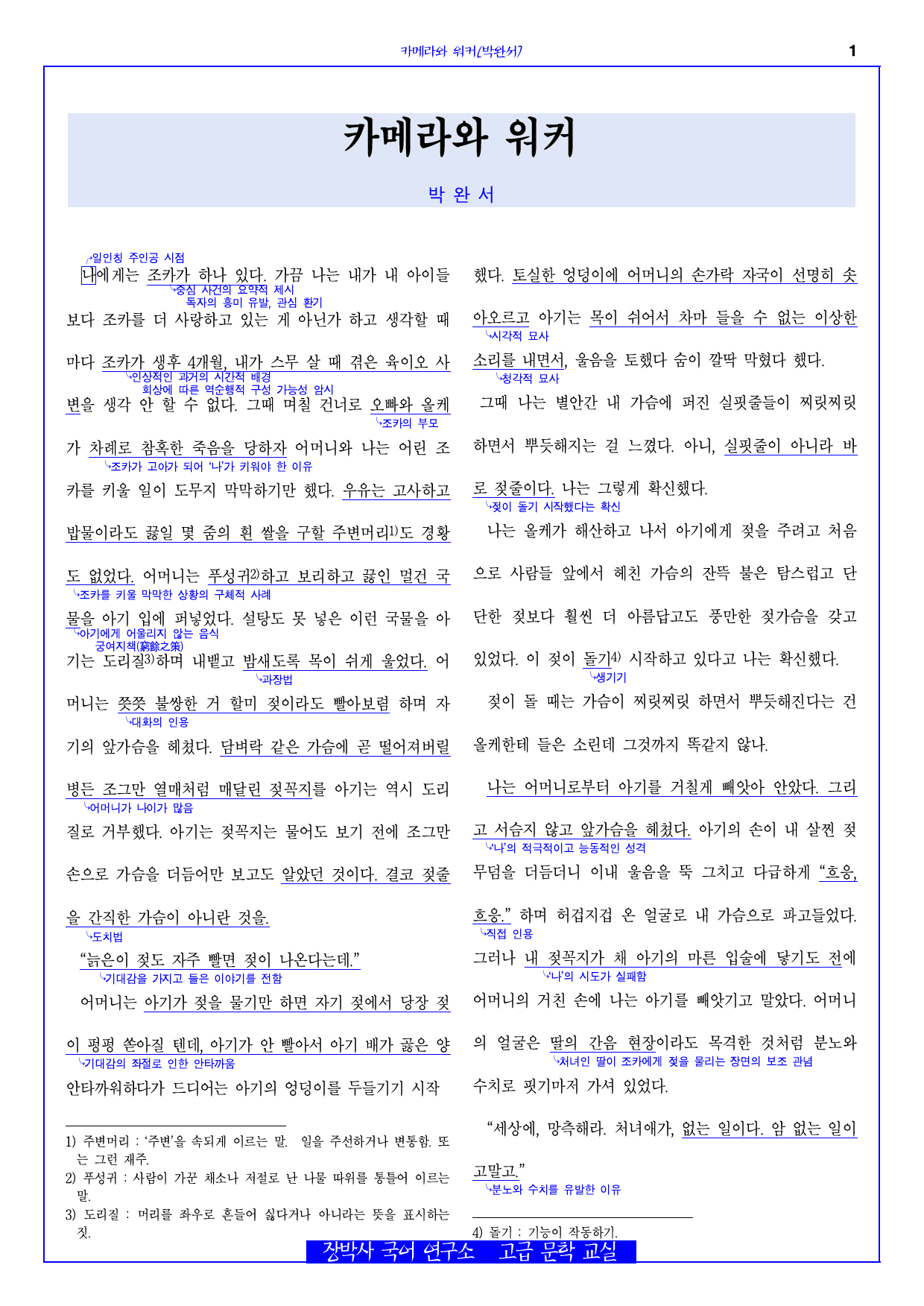 카메라와 워커(박완서) 전문+분석+문제_preview_1