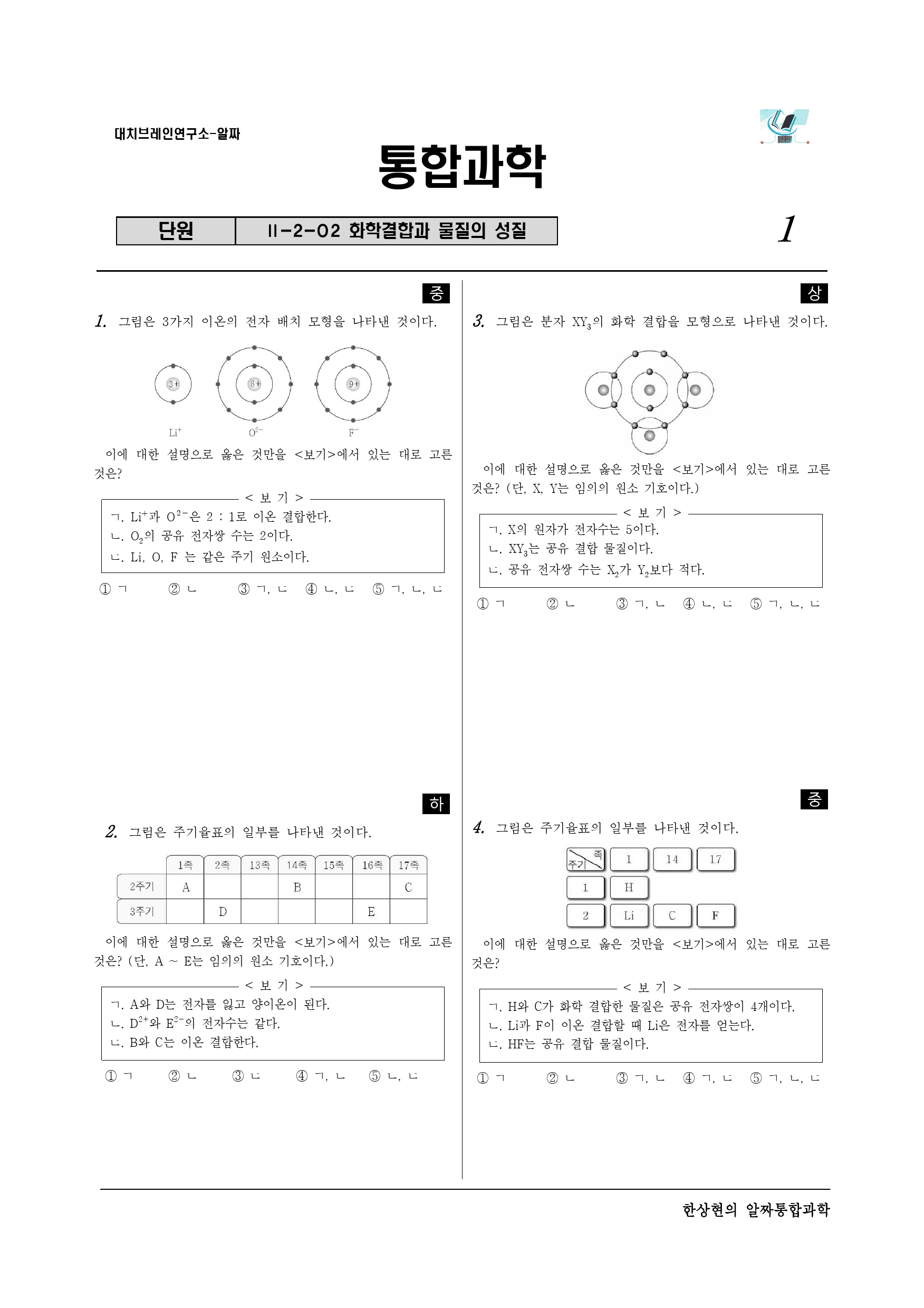 알짜 2-2-02 화학 결합과 물질의 성질_preview_1