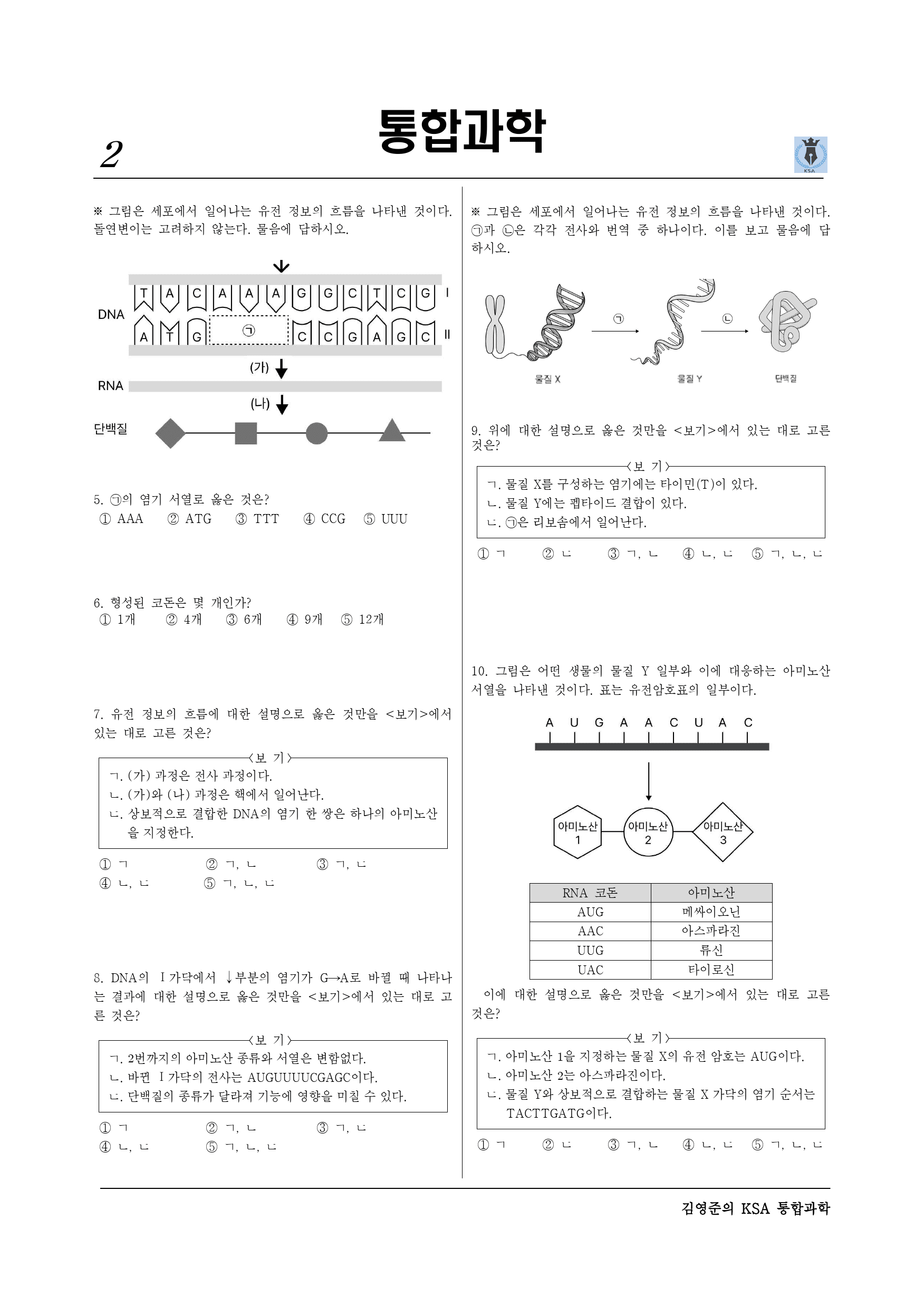 Ⅲ-3-02 생명 시스템에서의 정보의 흐름(수정)_preview_2