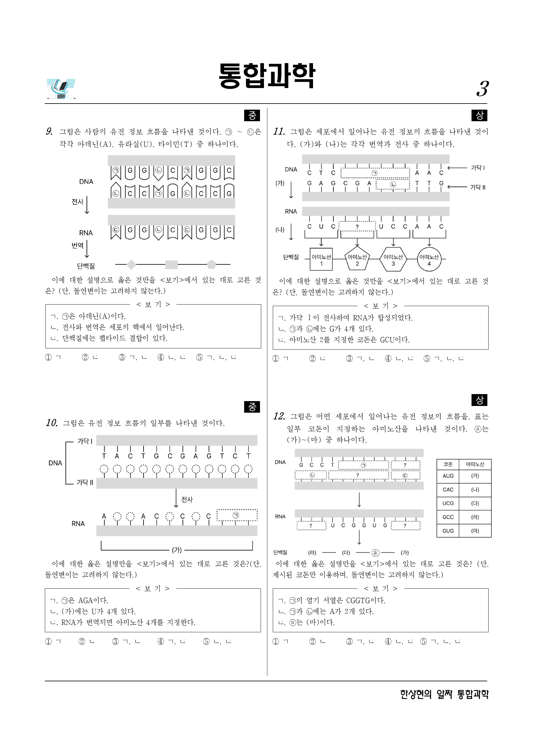 알짜 3-3-03 생명 시스템에서 정보의 흐름_preview_3