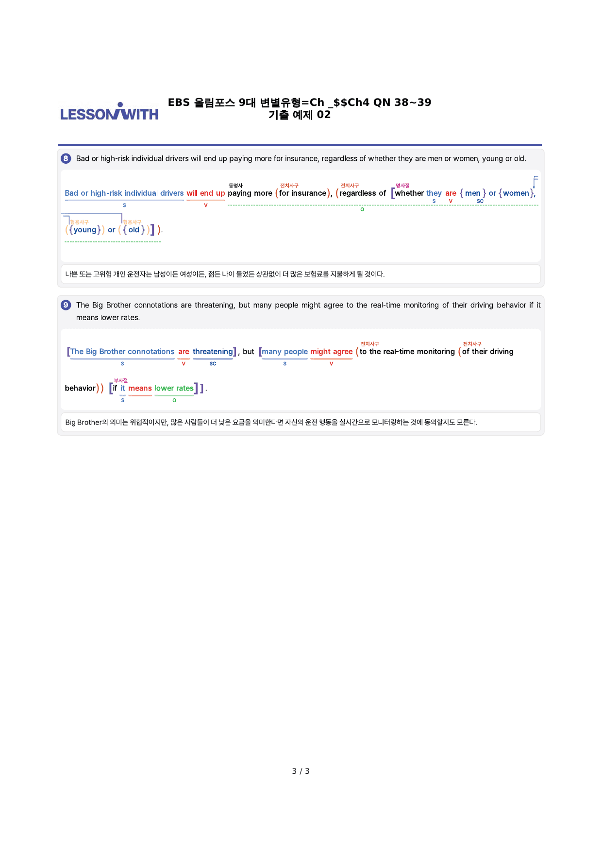 EBS 올림포스 9대 변별유형 Ch4, QN38,39, 구문분석_preview_5