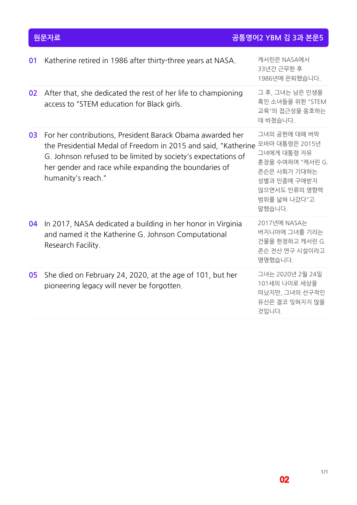 공통영어2 YBM 김 3과 메가워크북 40제X6회, 좌배빈_preview_2