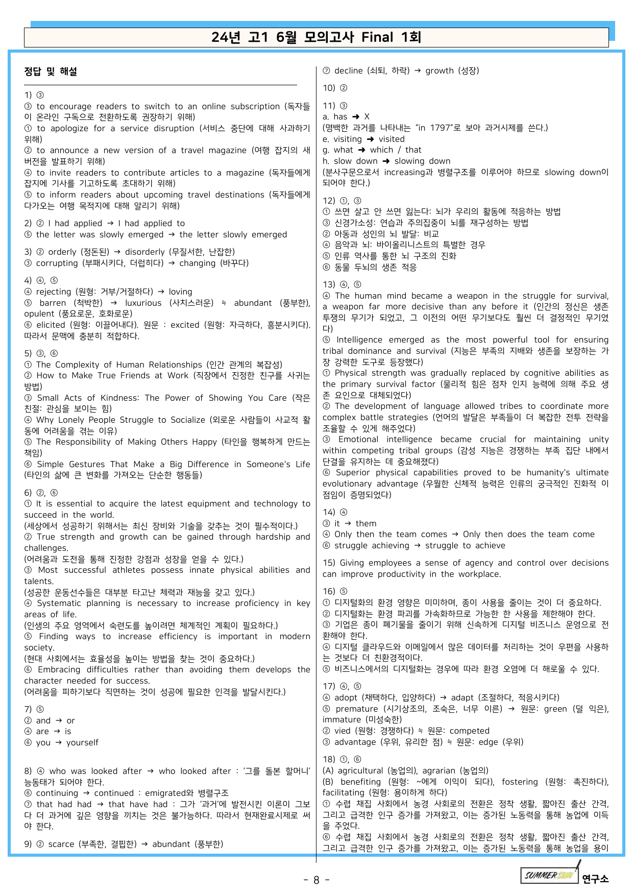 2024년 고1 6월 모의고사 실전 변형 파이널 총 5회분_preview_undefined