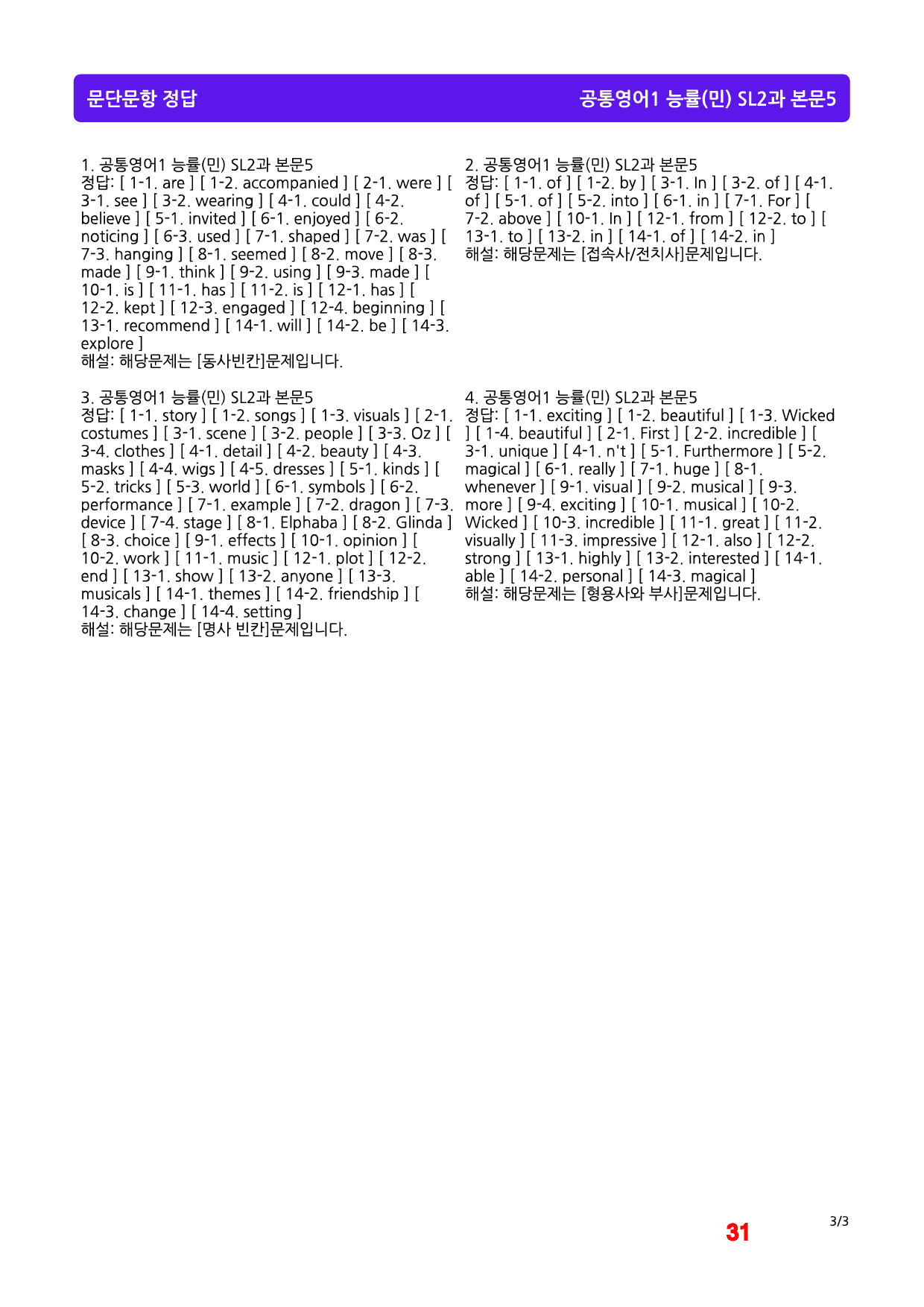 공통영어1 능률(민), SL2, 빠른마인드맵+좌배빈_preview_31