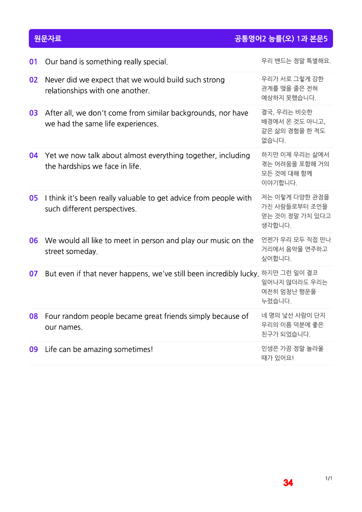 공통영어2 능률(오), 1과, 빠른마인드맵+좌배빈_preview_34