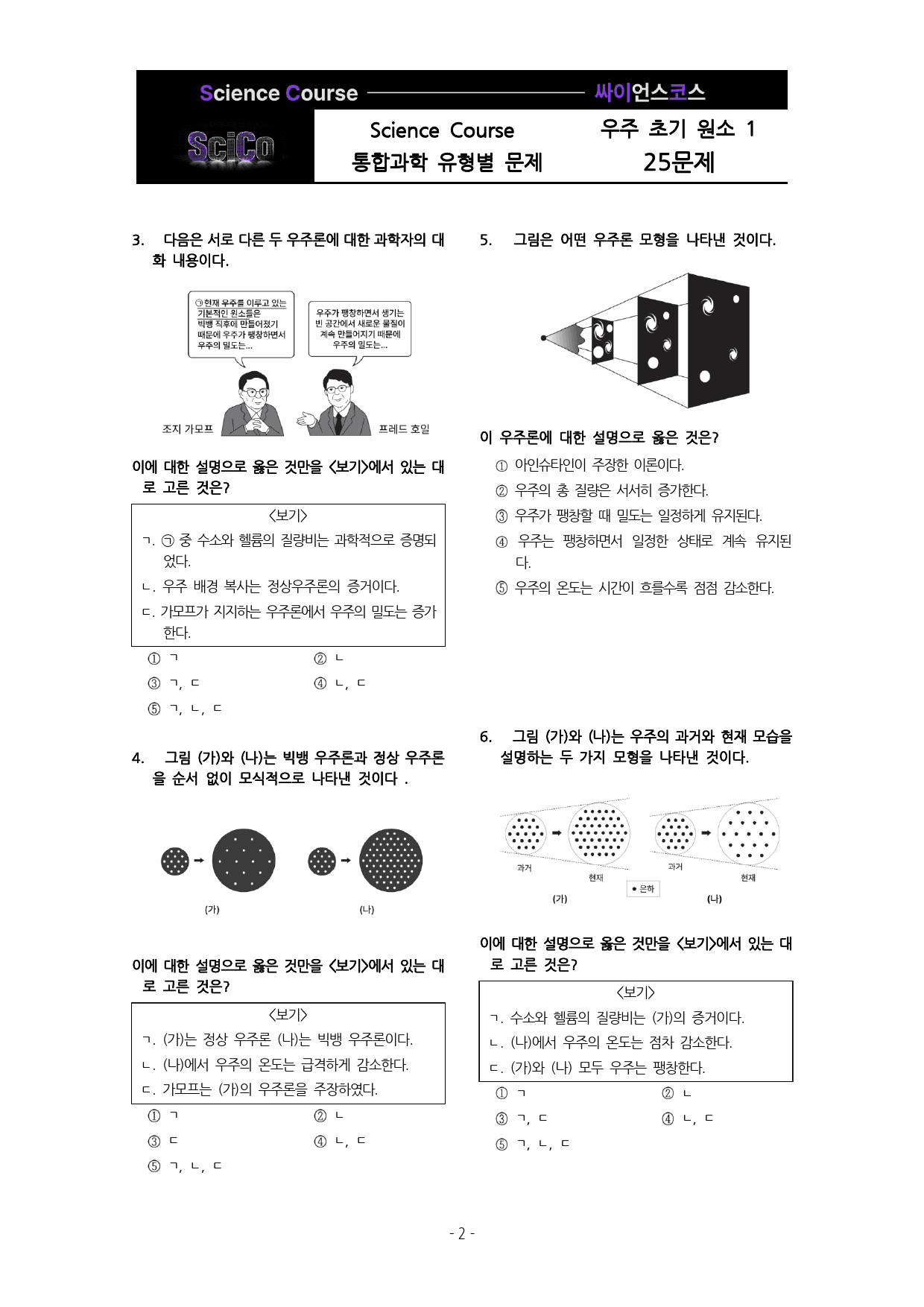 사이코 통합과학 유형별 문제 우주초기원소(1편 25제)_preview_2