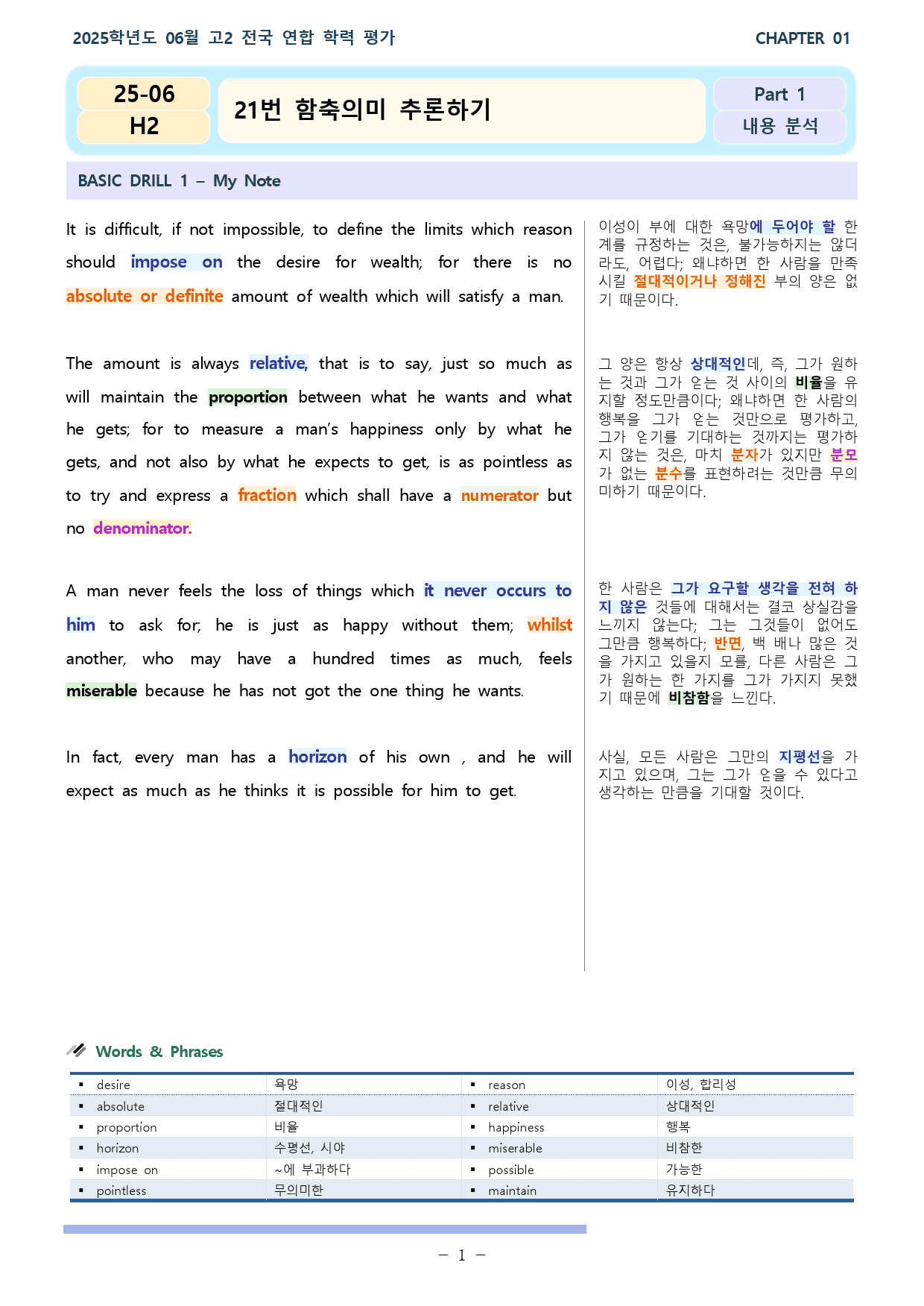 2025년 06월 고2 전국연합학력평가 21~30번_preview_1
