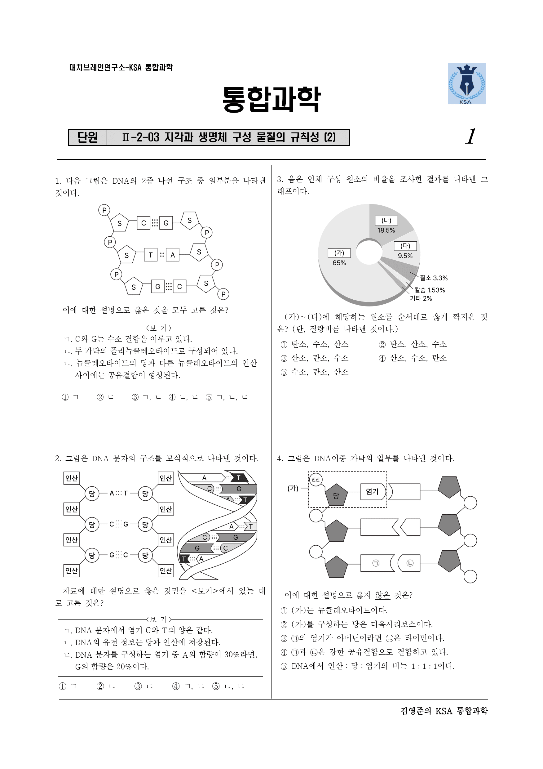 Ⅱ-2-03 지각과 생명체 구성 물질의 규칙성 (2)_preview_1