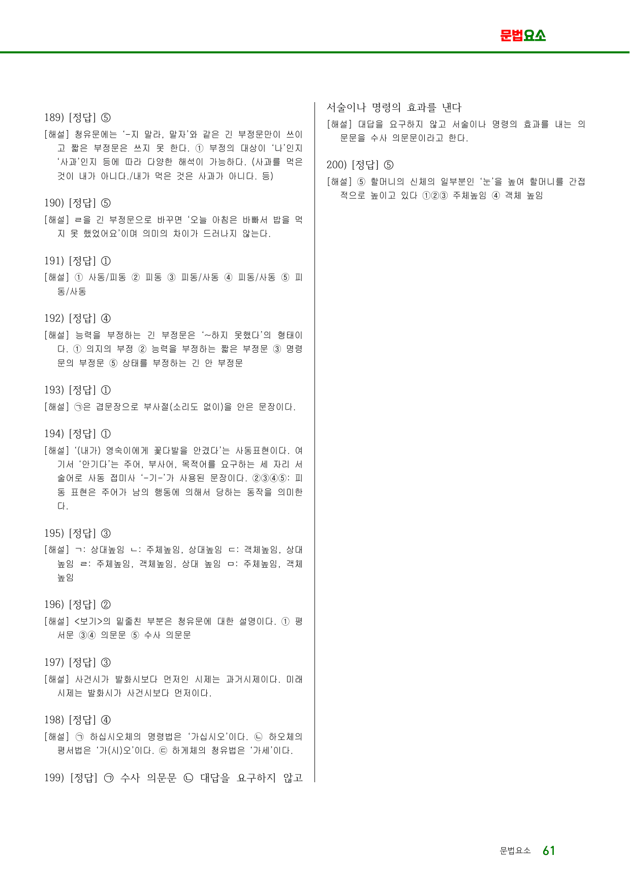 문법요소 연습문제(사동, 피동, 인용, 부정, 높임법)_preview_undefined