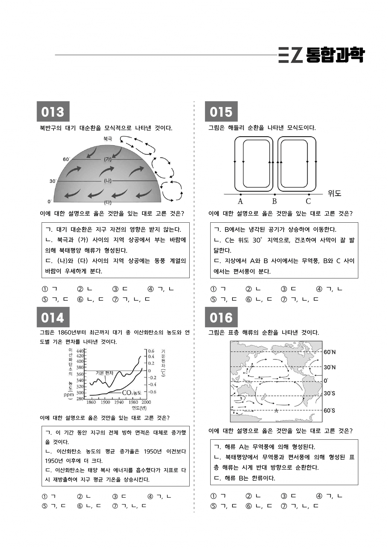 ★1등급 달성★ 25 지구 환경의 변화와 인간 생활 (학군지 기출변형)_preview_undefined